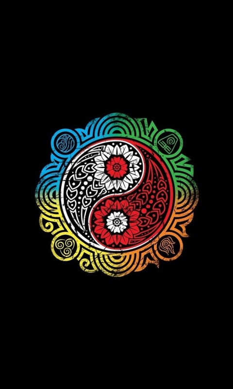 Download mobile wallpaper Colors, Religious, Yin & Yang for free.