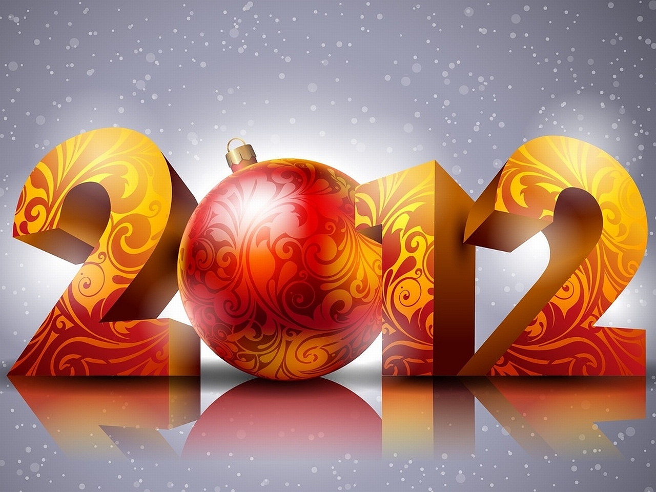 Популярні заставки і фони Новий Рік 2012 на комп'ютер