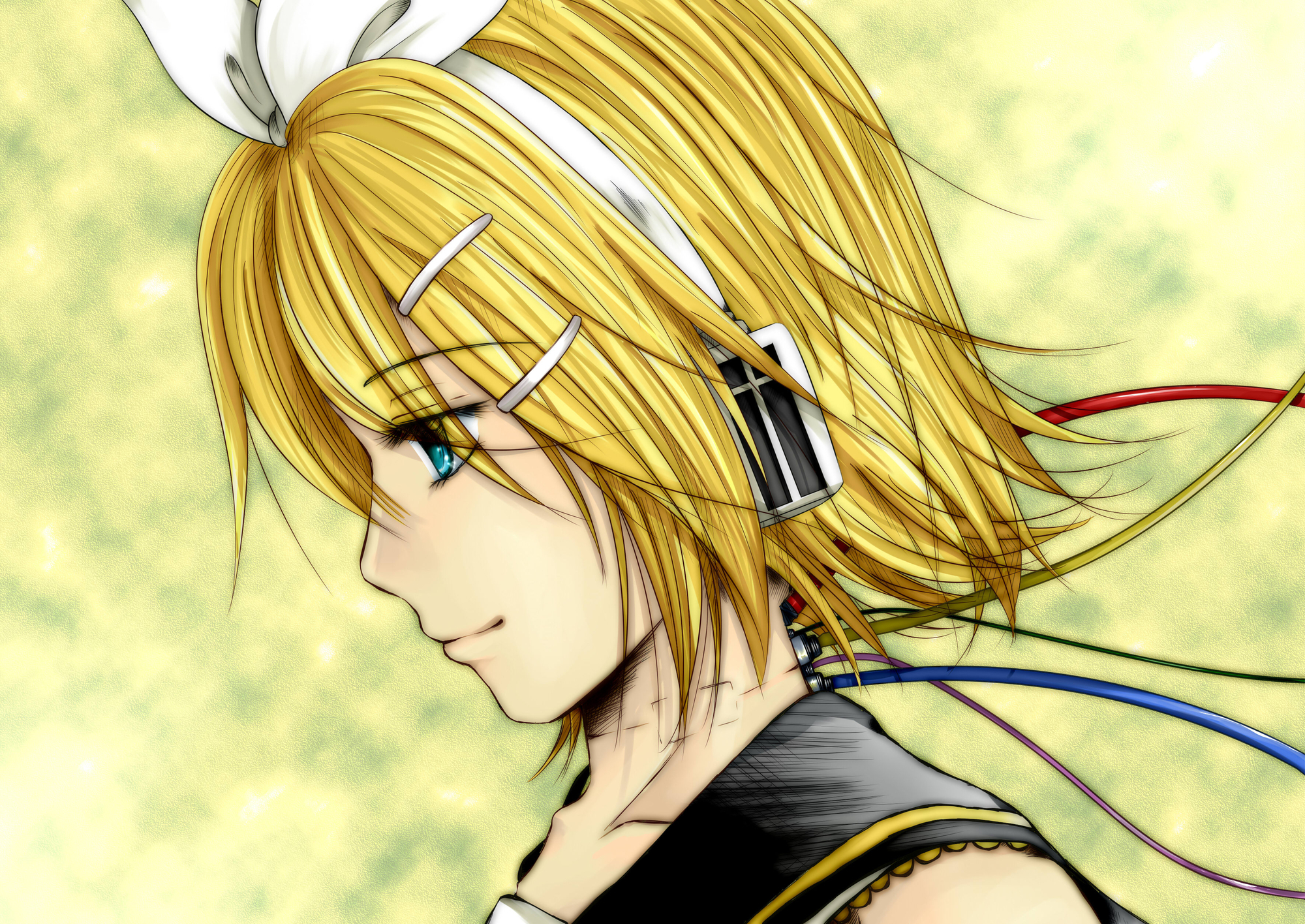 Download mobile wallpaper Anime, Vocaloid, Rin Kagamine for free.