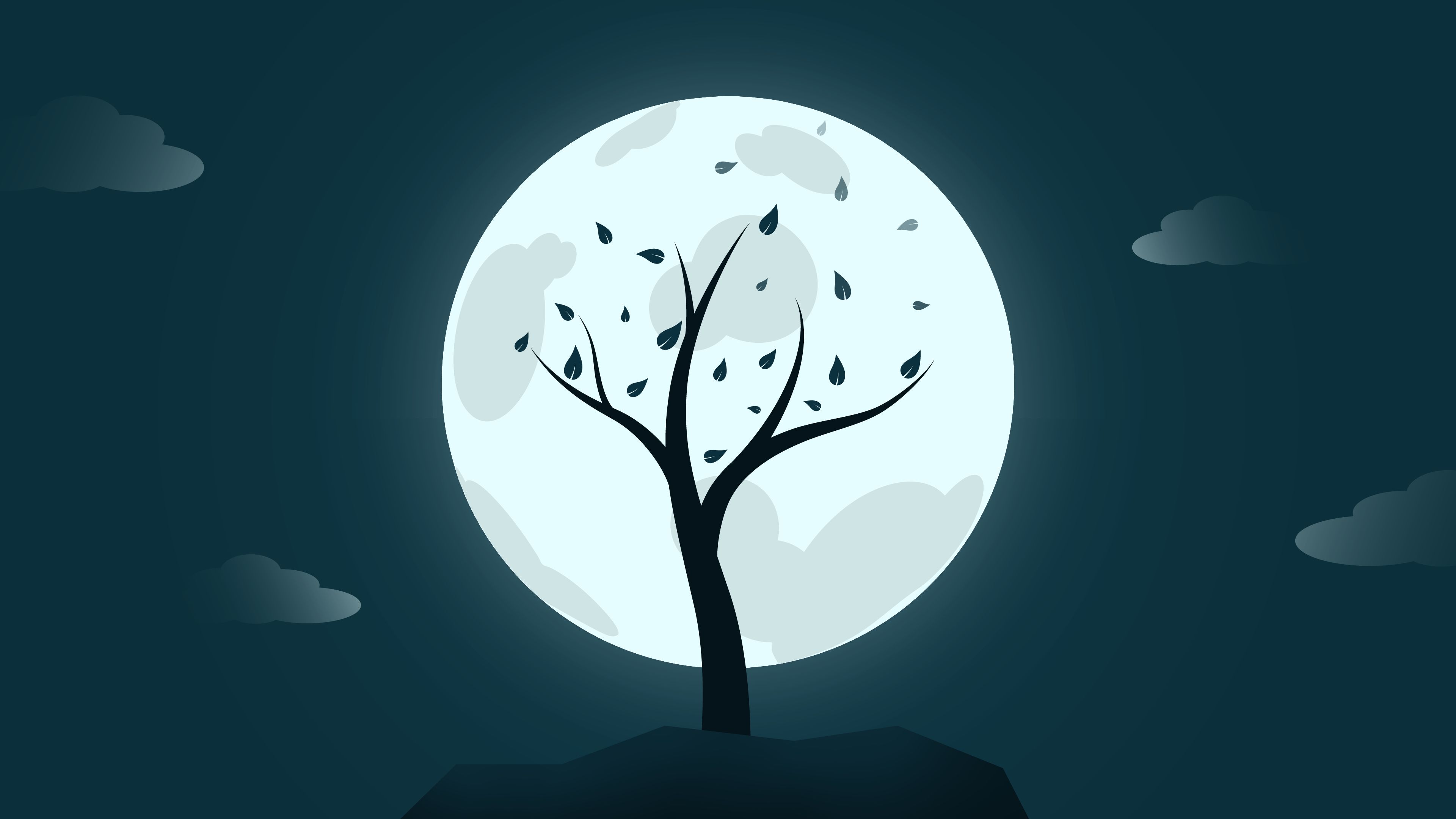 Free download wallpaper Moon, Artistic on your PC desktop