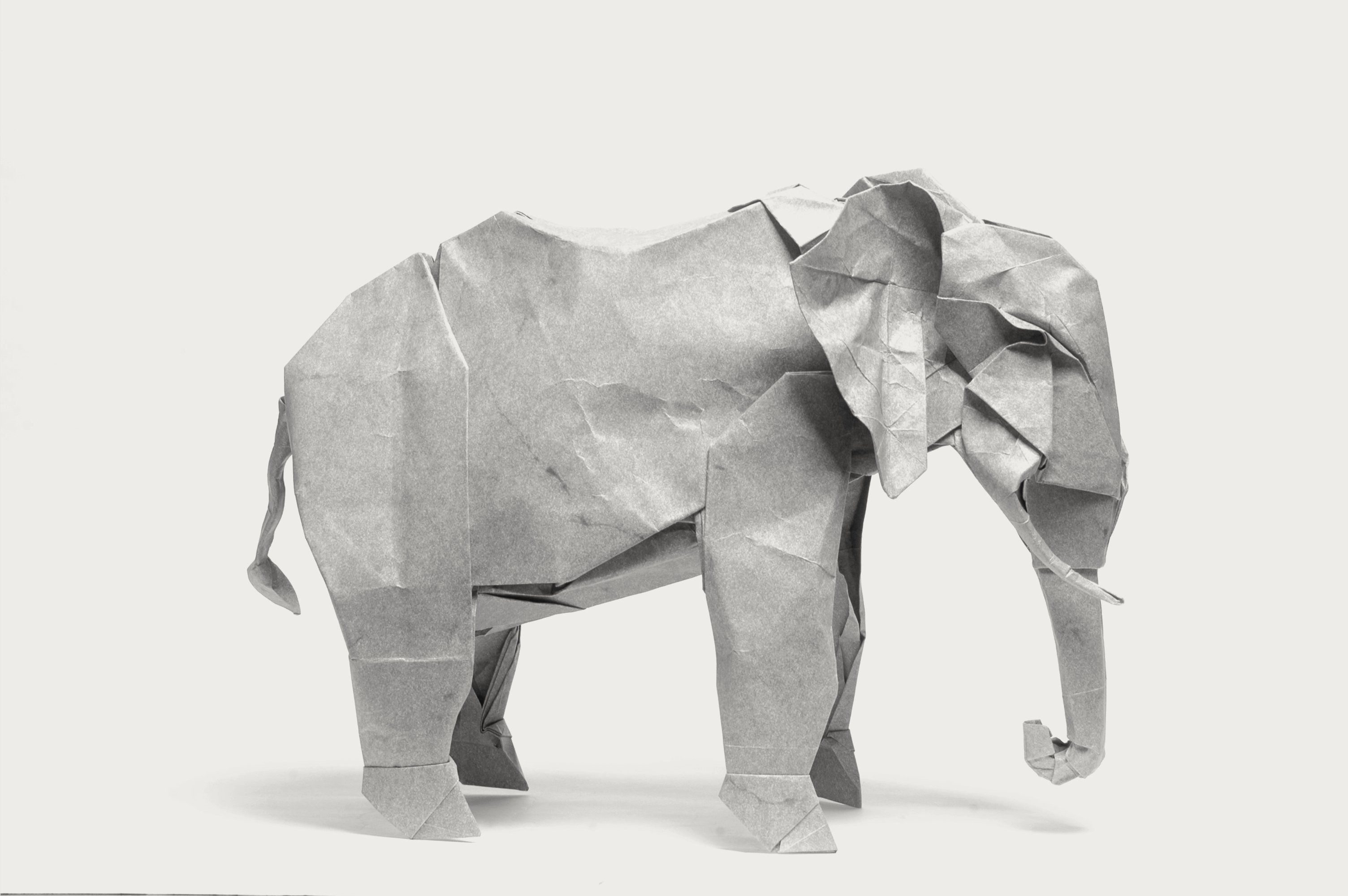 Free download wallpaper Elephant, Origami, Man Made on your PC desktop