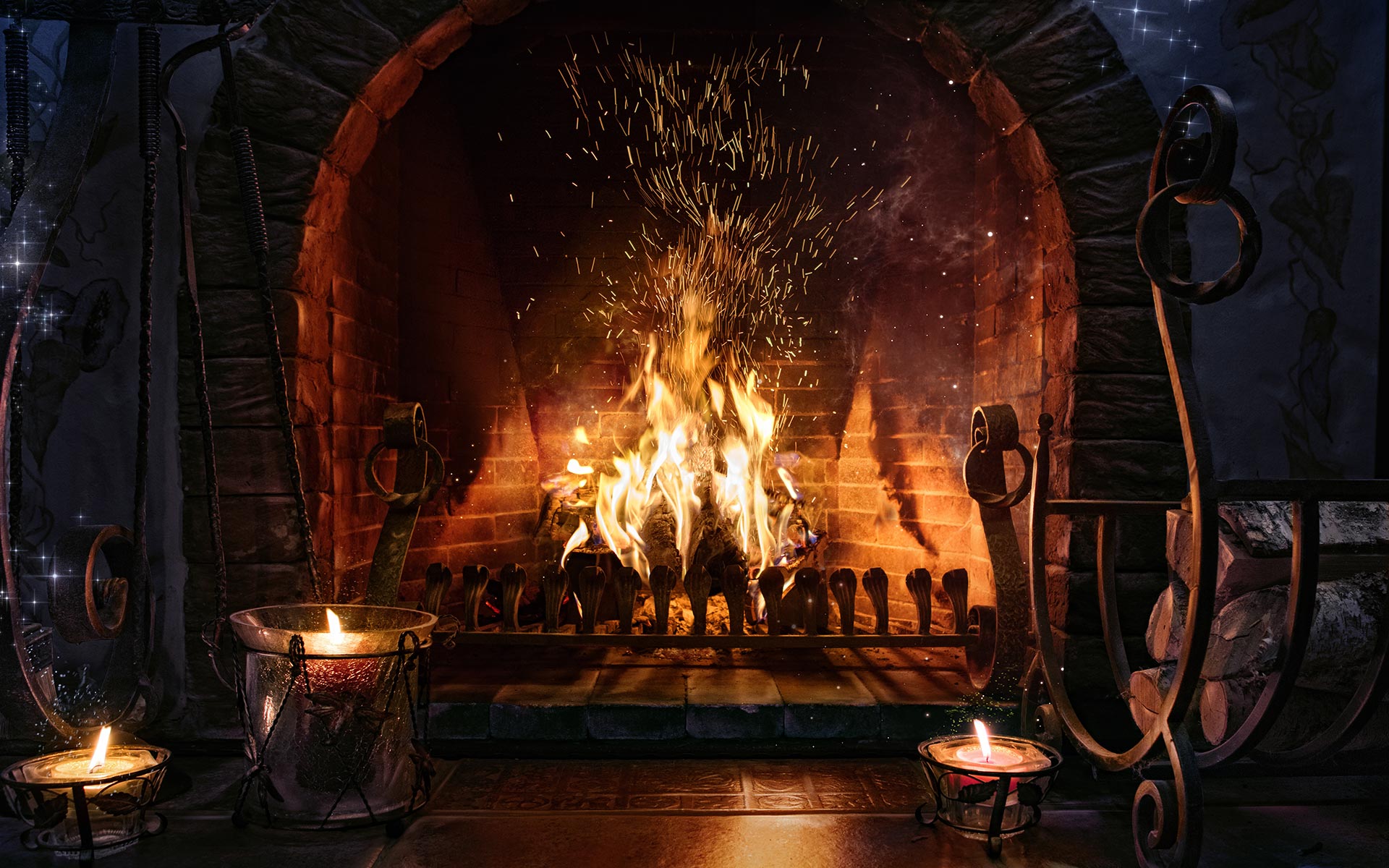 Download mobile wallpaper Photography, Fireplace for free.