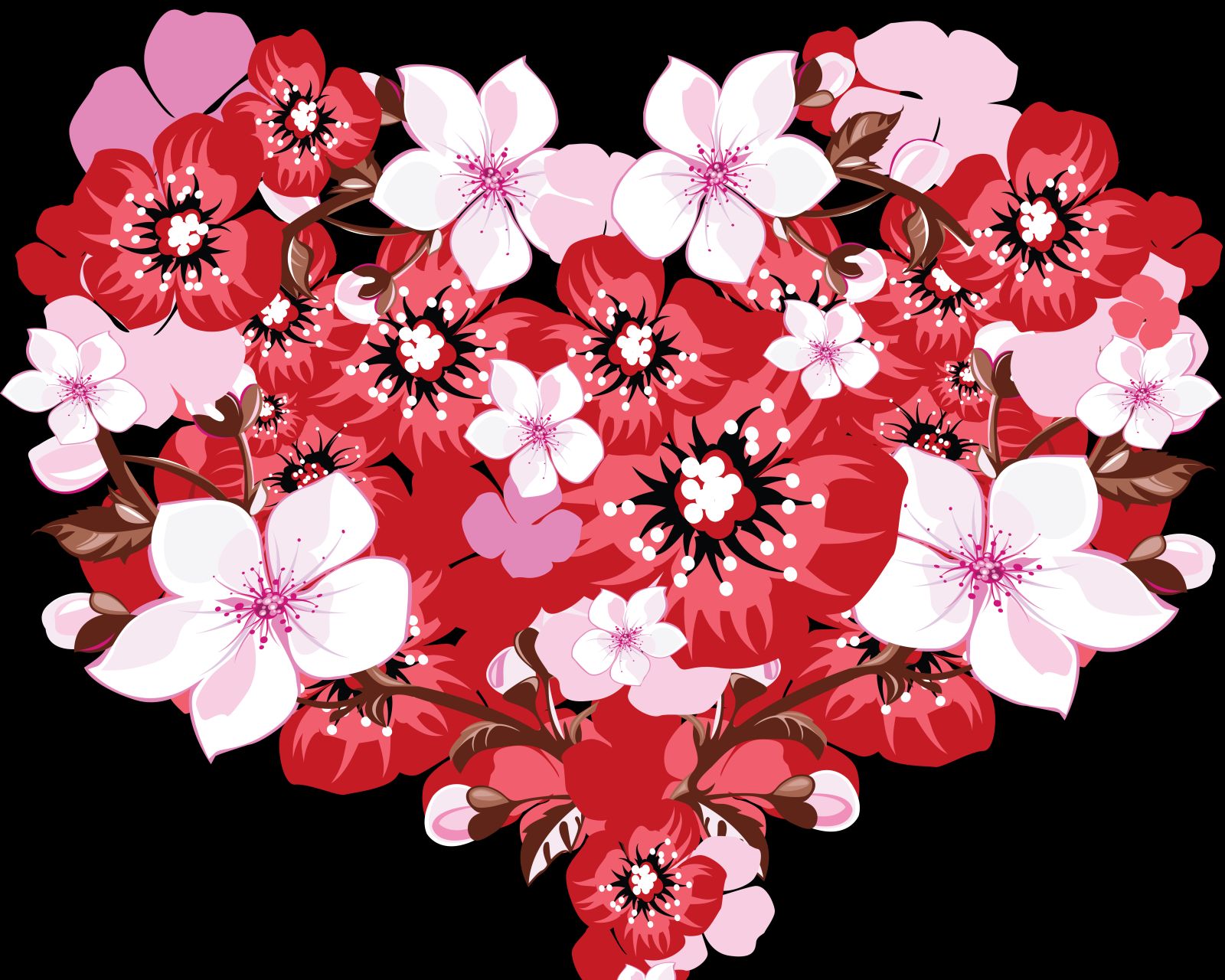 1262075 descargar imagen artístico, corazón, flor, en forma de corazón, en forma de corazon: fondos de pantalla y protectores de pantalla gratis