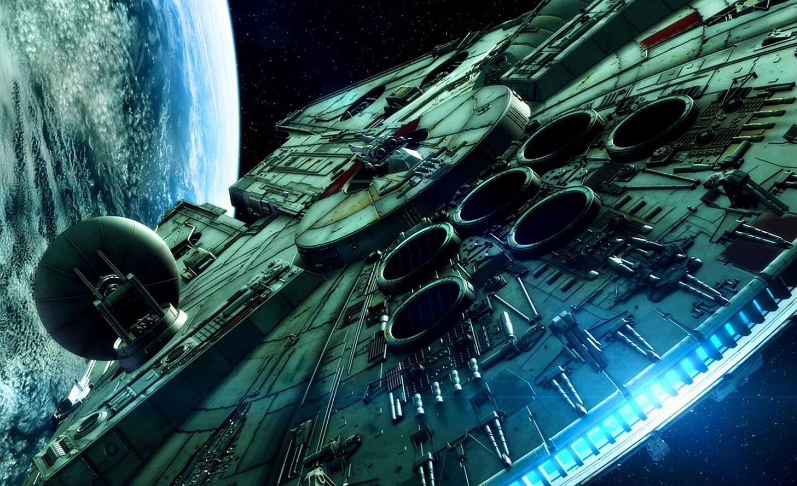 Laden Sie das Science Fiction, Krieg Der Sterne, Millennium Falke-Bild kostenlos auf Ihren PC-Desktop herunter