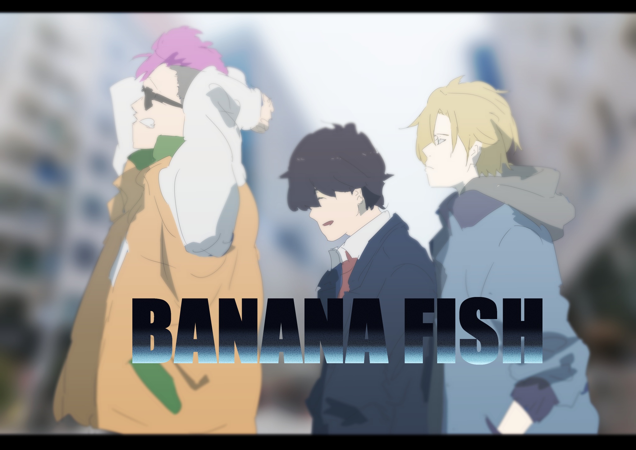 anime, banana fish, ash lynx, eiji okumura, shorter wong