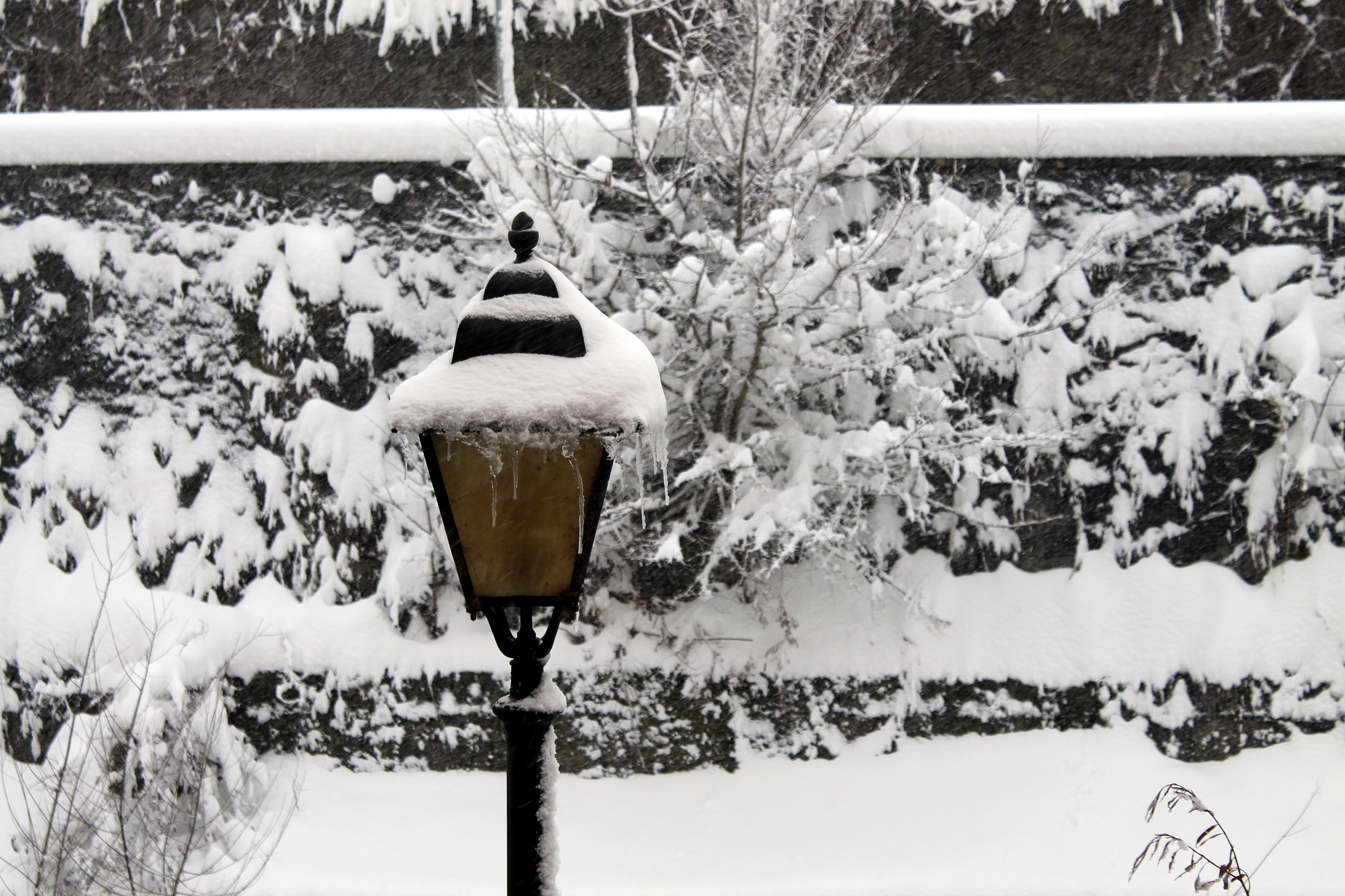 Free download wallpaper Winter, Photography, Lamp Post on your PC desktop
