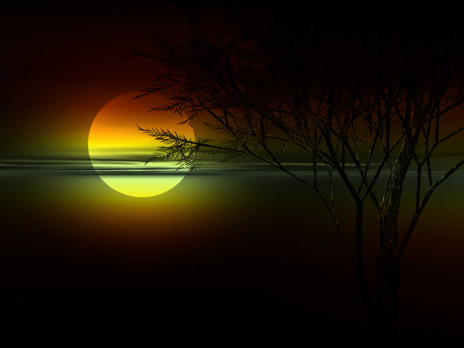 Free download wallpaper Sunset, Artistic on your PC desktop