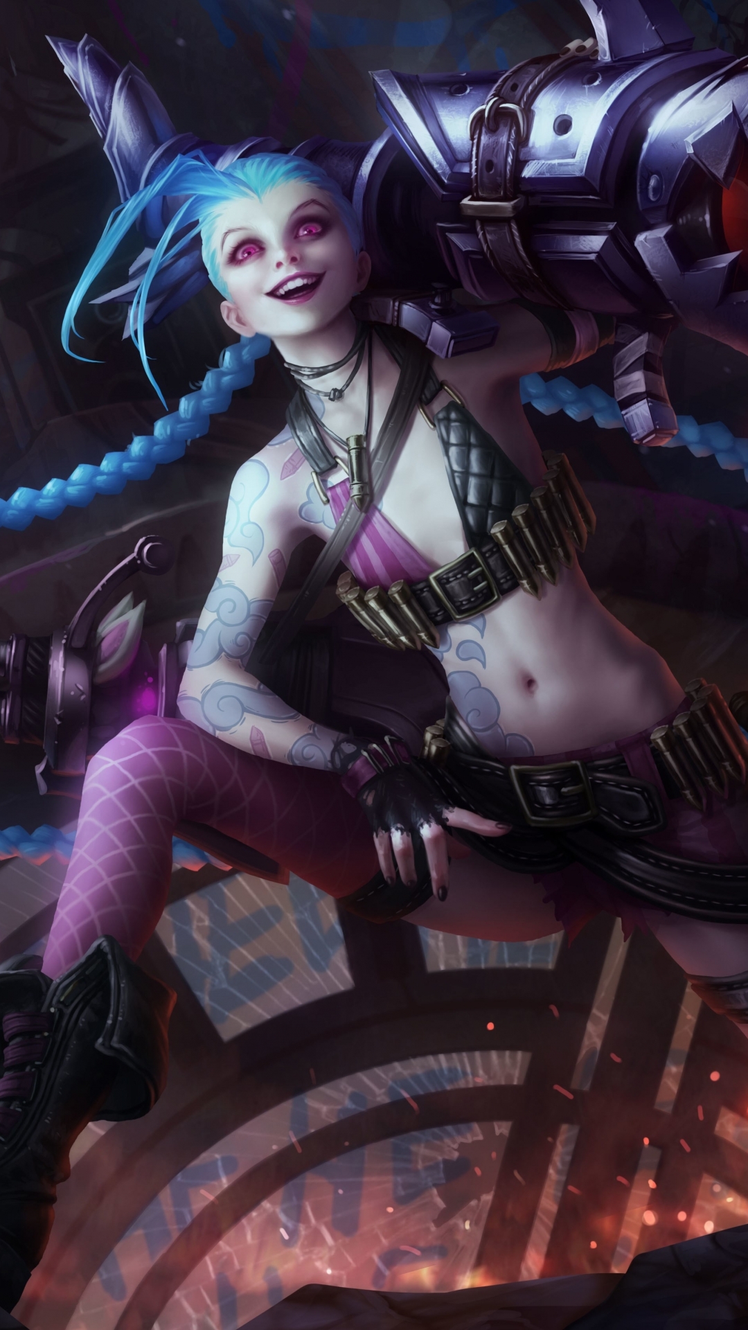 Скачати мобільні шпалери Ліга Легенд, Відеогра, Jinx (League Of Legends) безкоштовно.