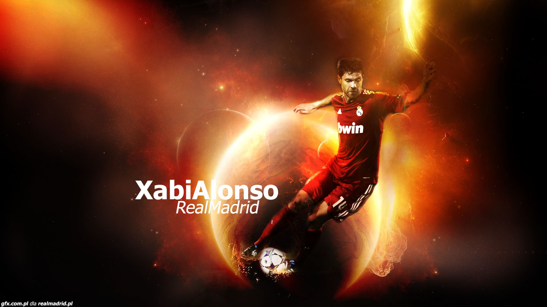 Download mobile wallpaper Sports, Soccer, Spanish, Real Madrid C F, Xabi Alonso for free.