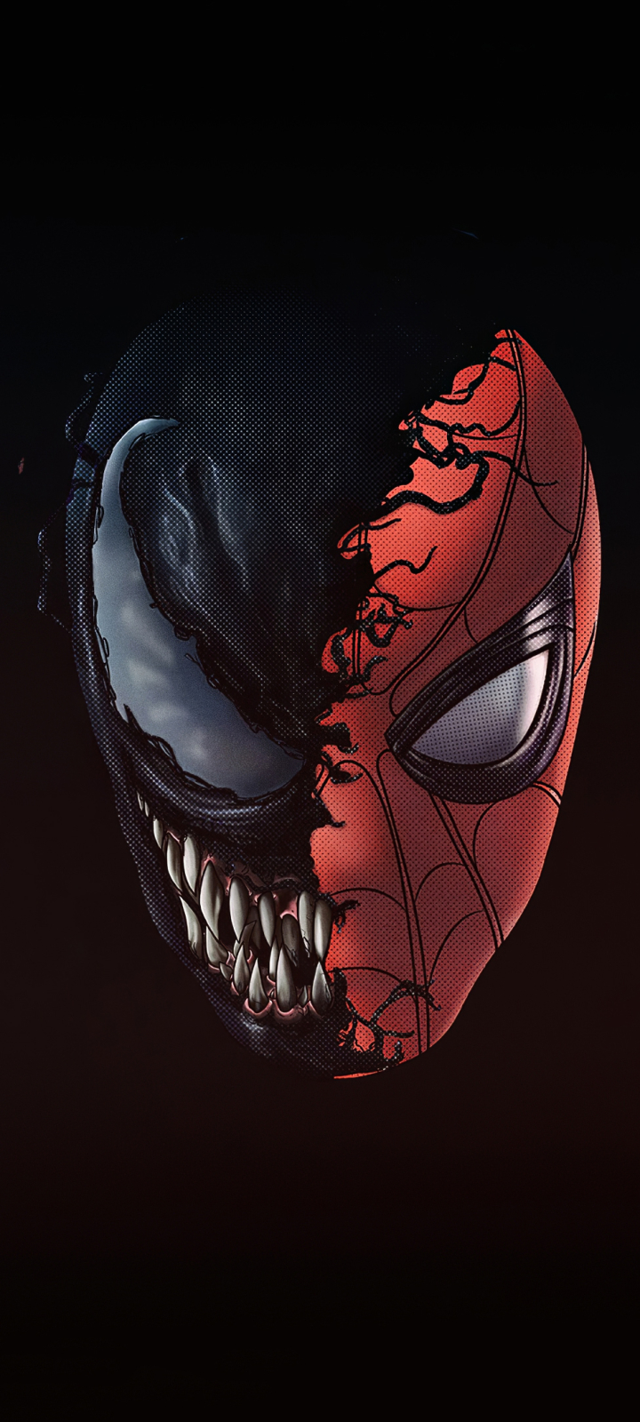 Download mobile wallpaper Spider Man, Venom, Comics, Minimalist, Marvel Comics for free.