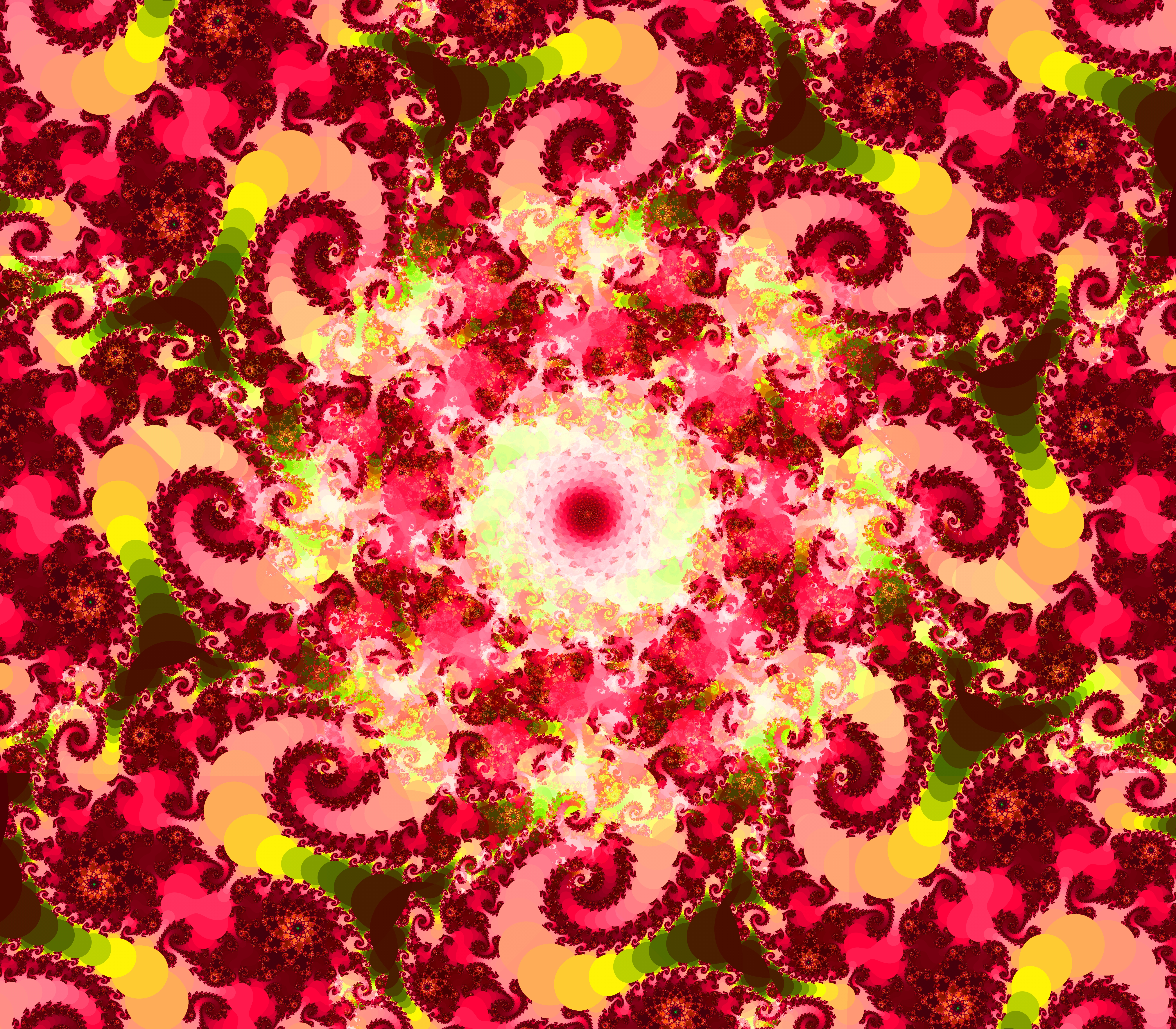 Download mobile wallpaper Spiral, Patterns, Bright, Fractal, Abstract for free.
