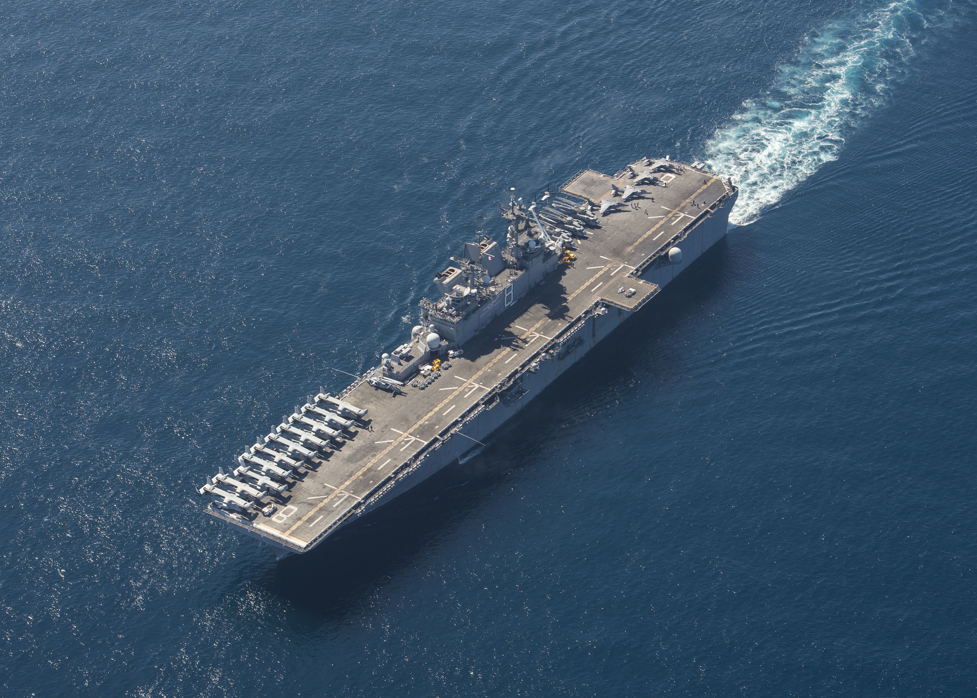 military, uss makin island (lhd 8), aircraft carrier, amphibious assault ship, warship, warships