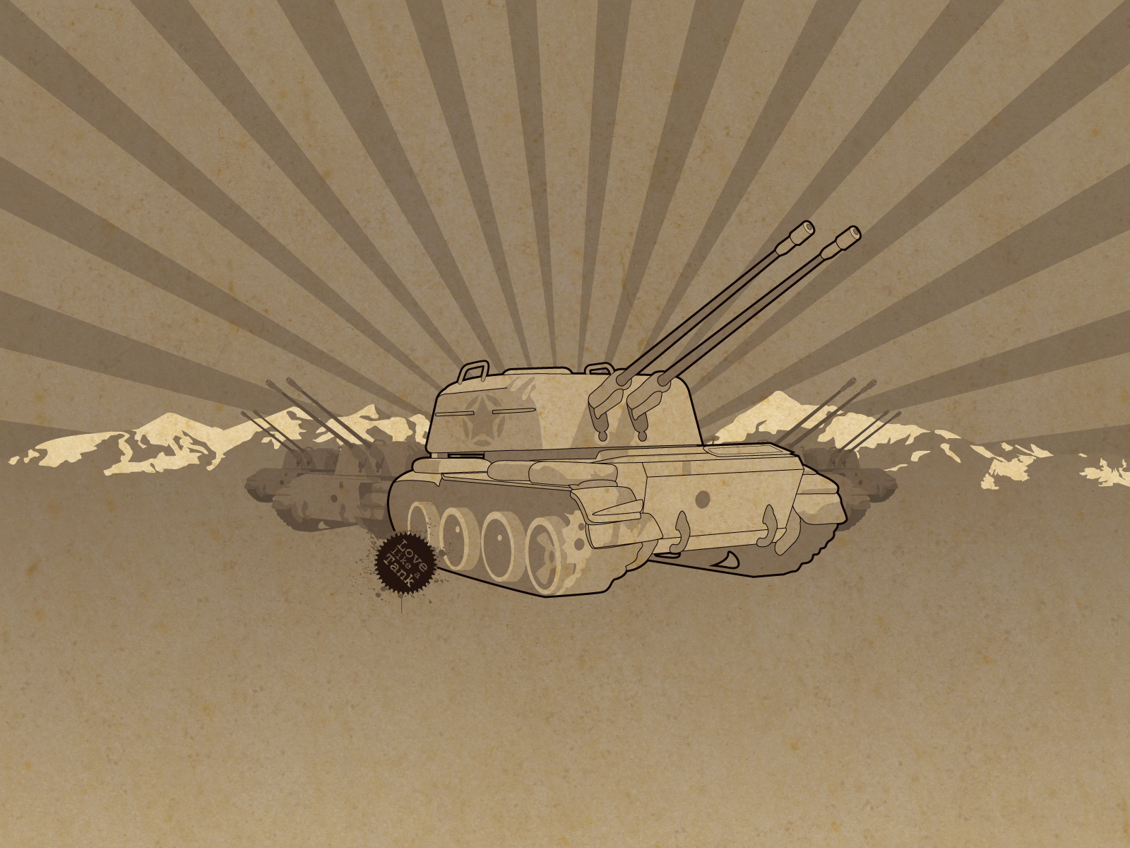 Download mobile wallpaper Vector, Artistic, Tank for free.