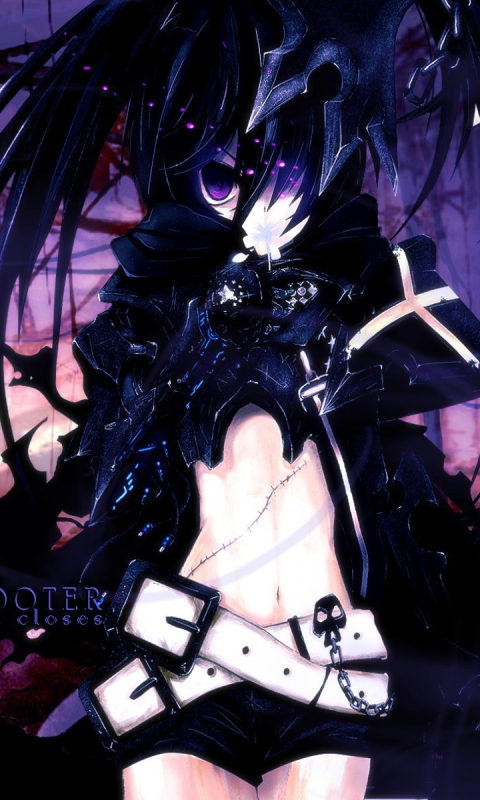 Descarga gratuita de fondo de pantalla para móvil de Animado, Burakku Rokku Shuta, Loco Black Rock Shooter.