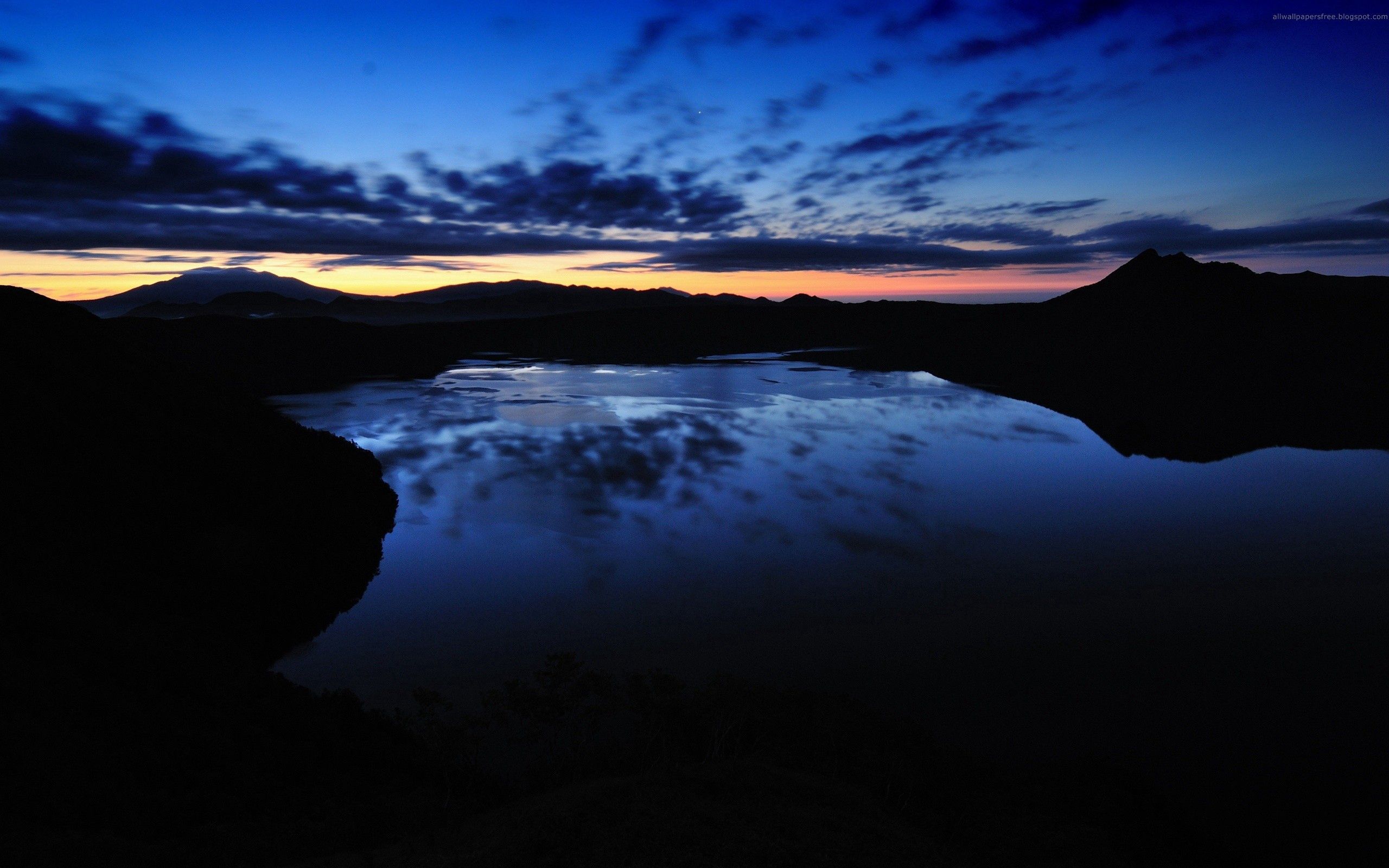 Laden Sie das Sunset, Übernachtung, Sky, Dunkel, Flüsse-Bild kostenlos auf Ihren PC-Desktop herunter