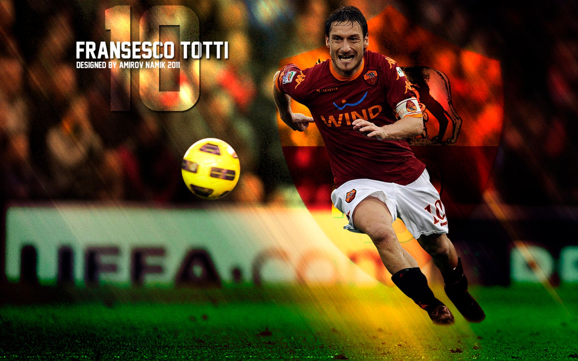 Téléchargez des papiers peints mobile Des Sports, Football, Francesco Toti, Comme Rome gratuitement.