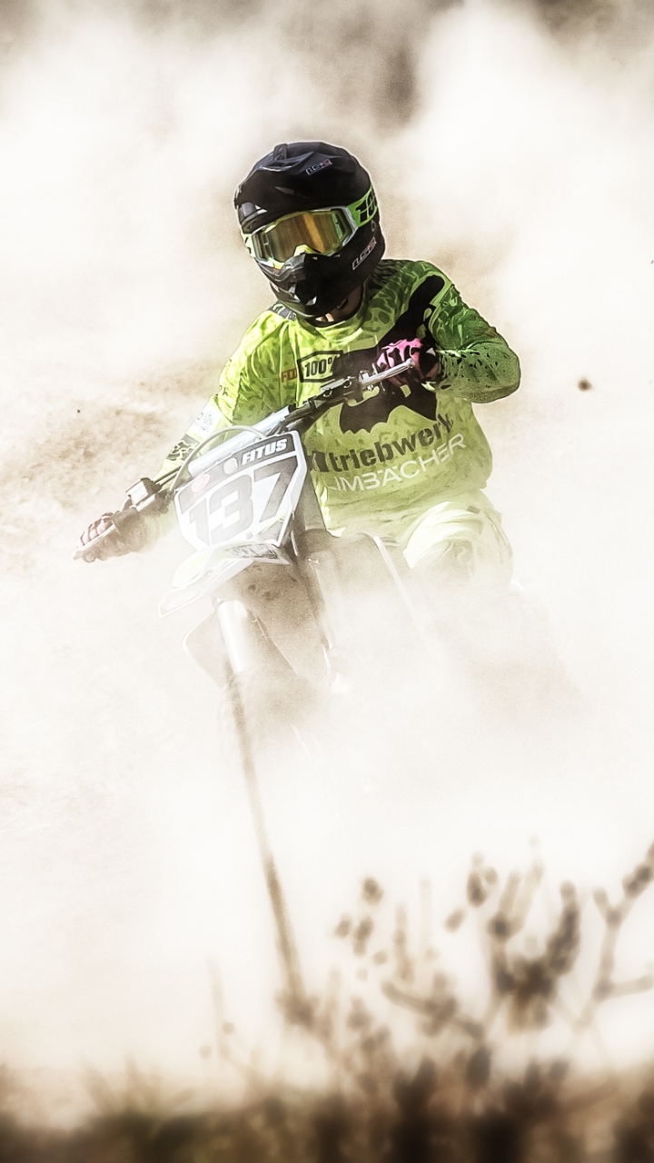 Download mobile wallpaper Sports, Motocross, Motorcycle, Dirt for free.