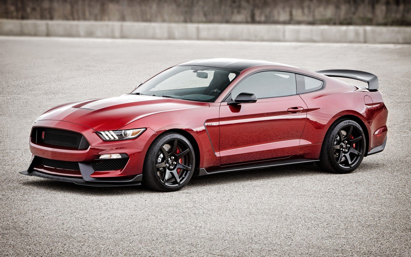 cars, red, side view, ford mustang, shelby, gt350r