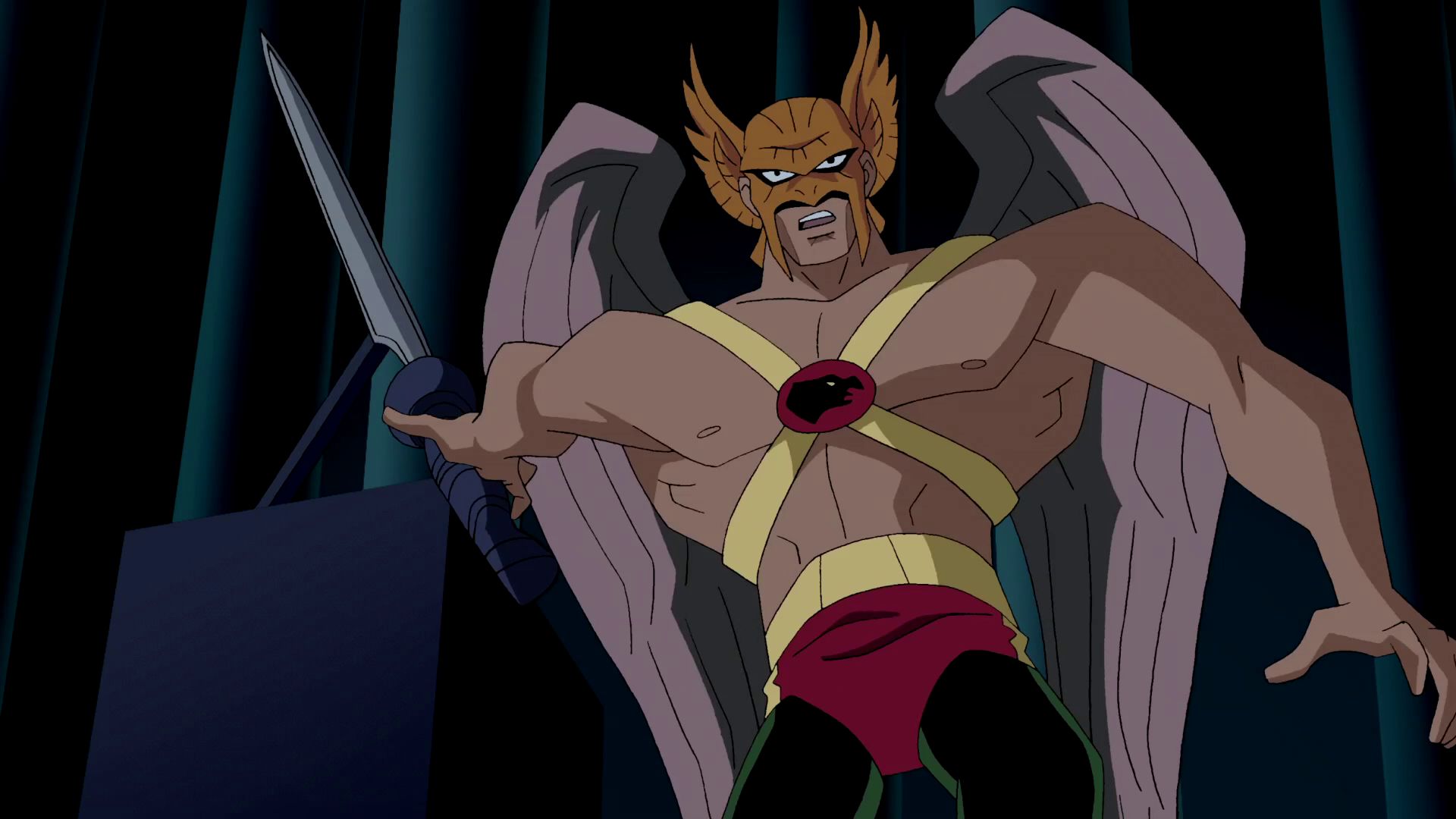Download mobile wallpaper Wings, Sword, Tv Show, Hawkman (Dc Comics), Carter Hall, Justice League, Justice League Unlimited for free.