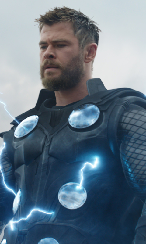 Download mobile wallpaper Beard, Armor, Movie, Thor, The Avengers, Chris Hemsworth, Avengers Endgame for free.