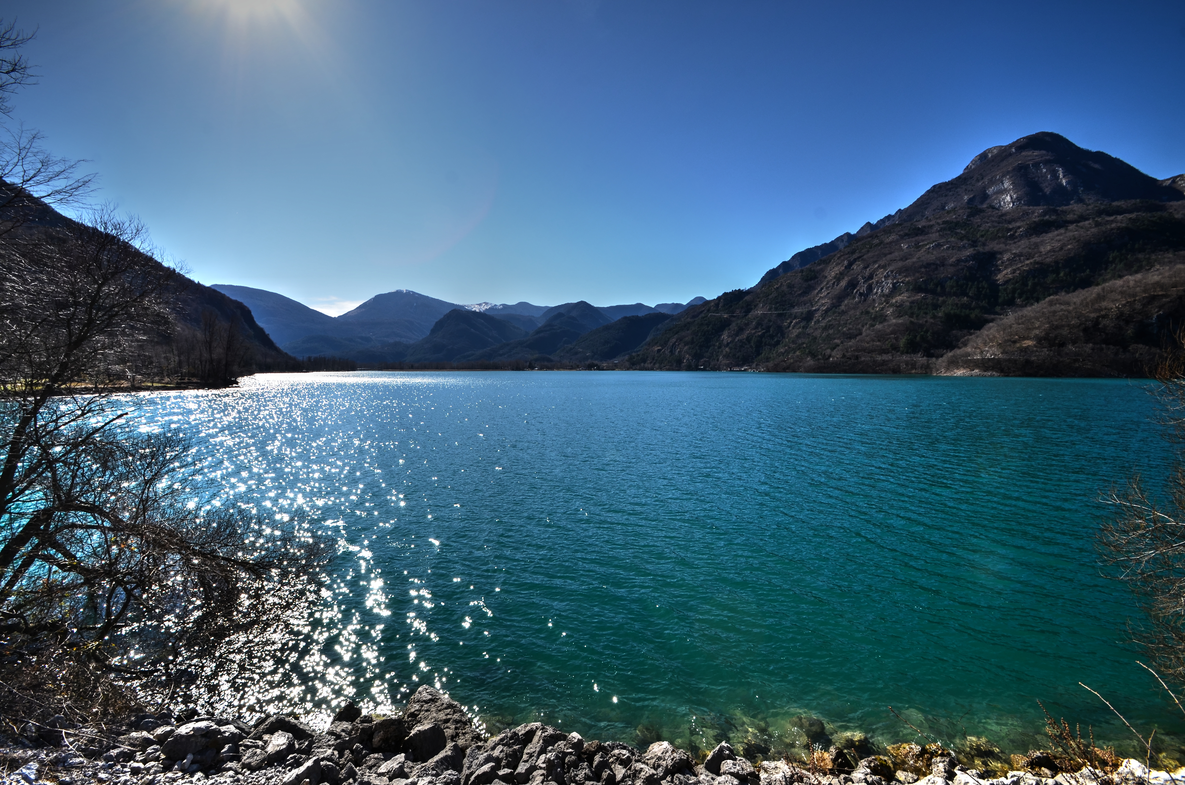 PCデスクトップに湖, イタリア, 山, 地球, カバッツォ湖画像を無料でダウンロード