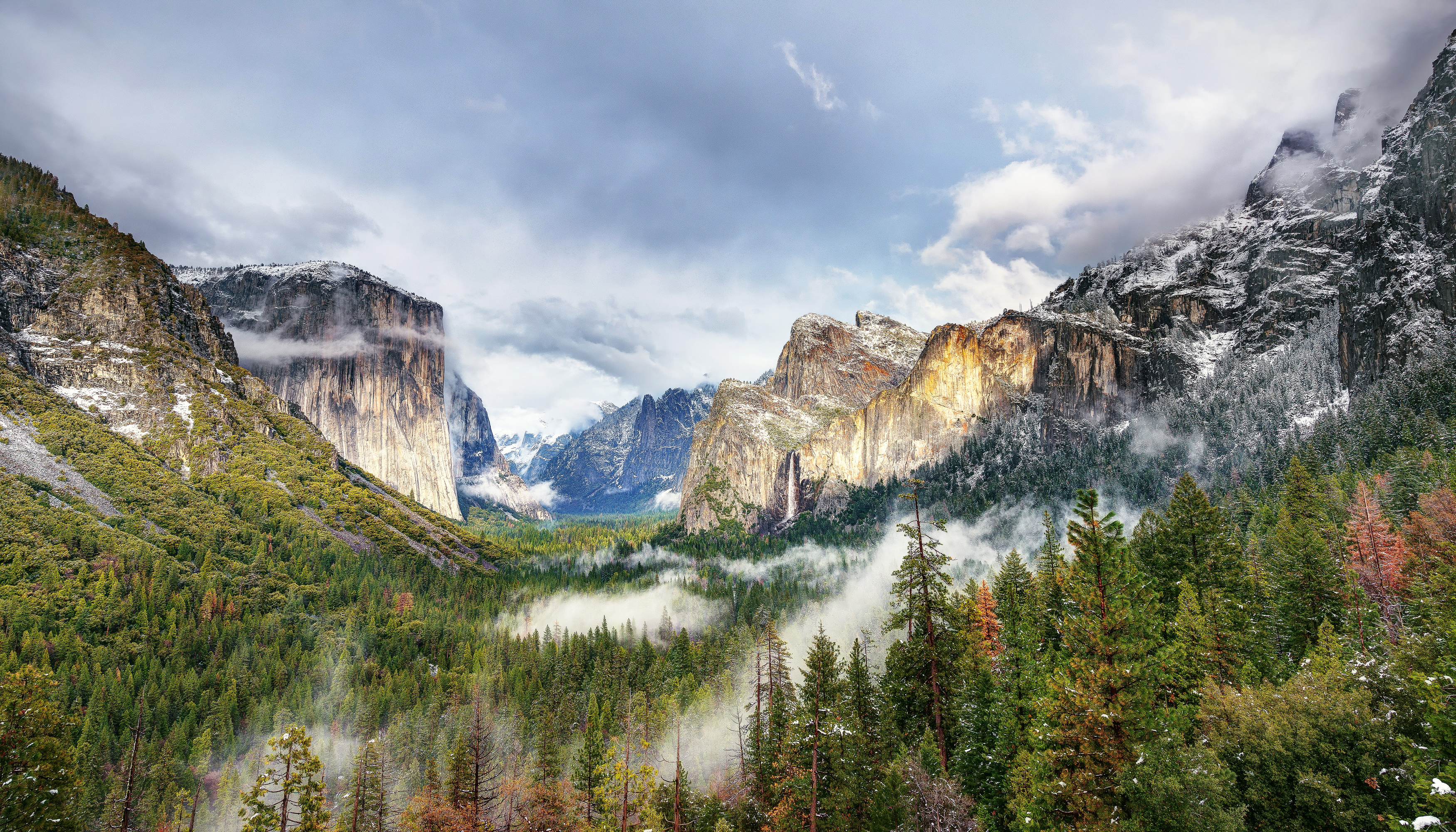 Download mobile wallpaper Landscape, Nature, Usa, Mountain, Forest, Earth, Cliff, National Park, Yosemite National Park for free.