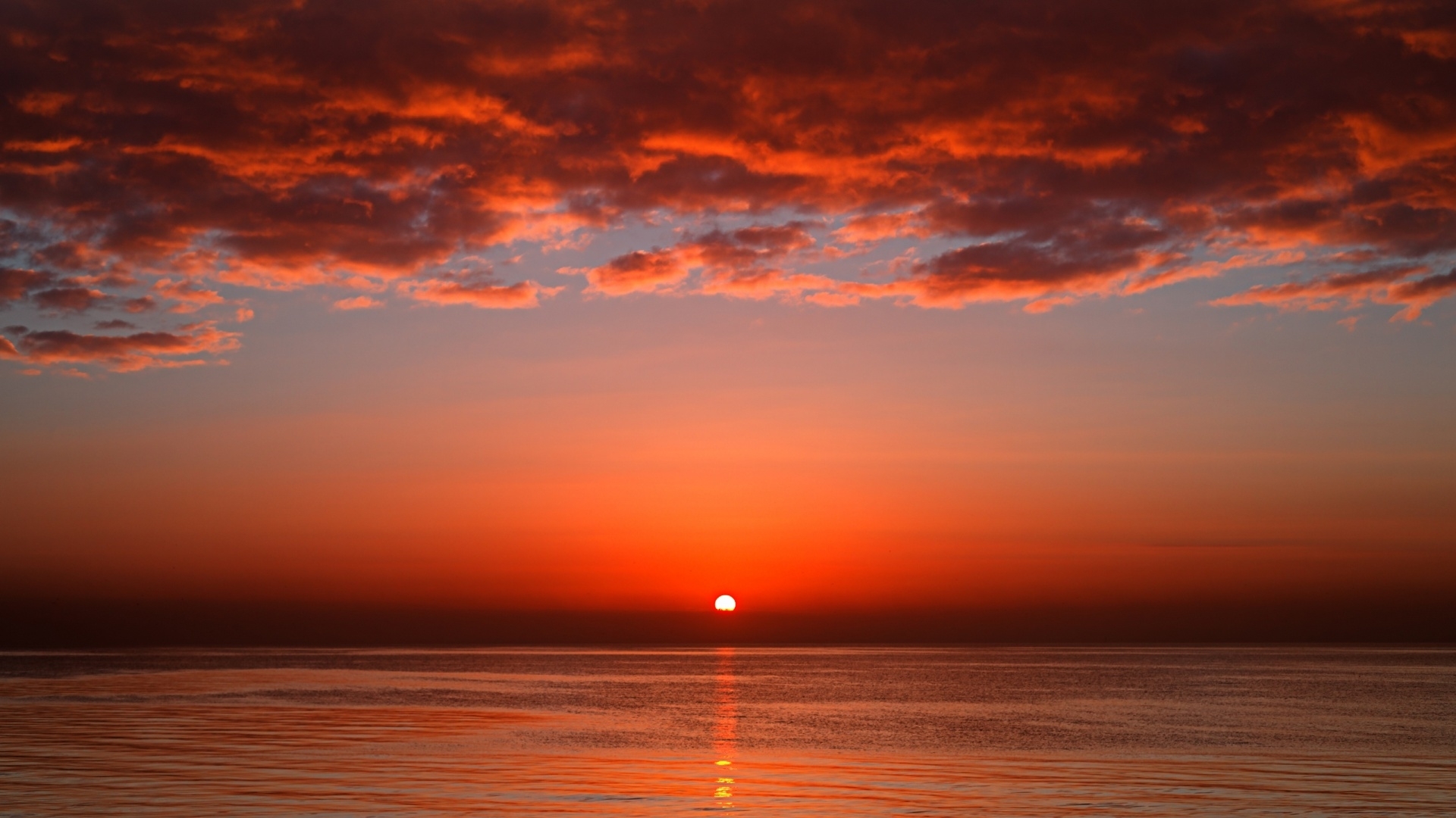 46159 télécharger l'image paysage, coucher de soleil, mer, rouge - fonds d'écran et économiseurs d'écran gratuits