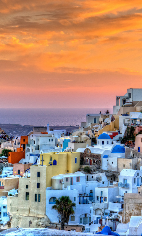 Handy-Wallpaper Städte, Haus, Griechenland, Santorin, Menschengemacht kostenlos herunterladen.