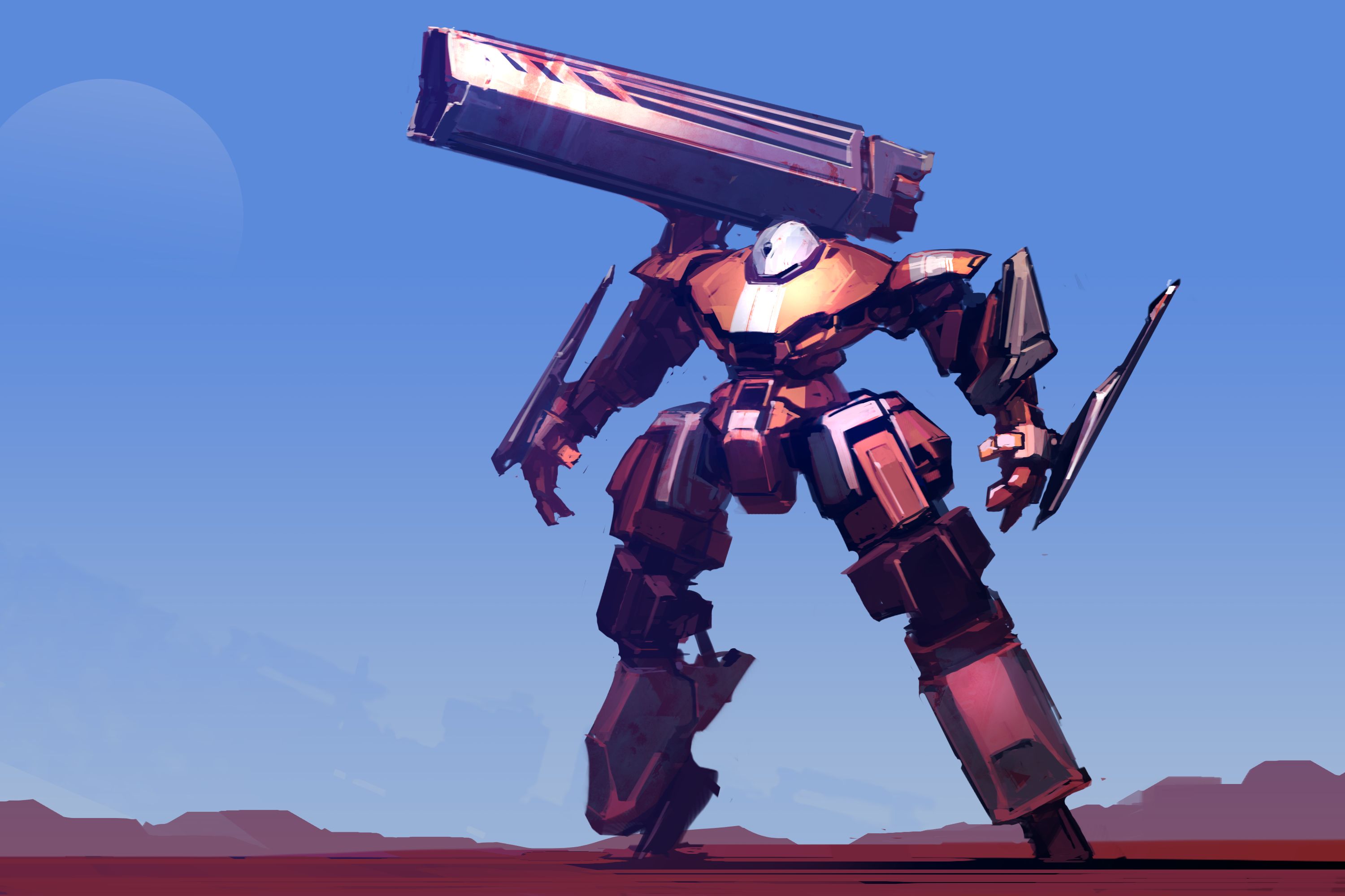 Free download wallpaper Weapon, Robot, Sci Fi, Giant on your PC desktop