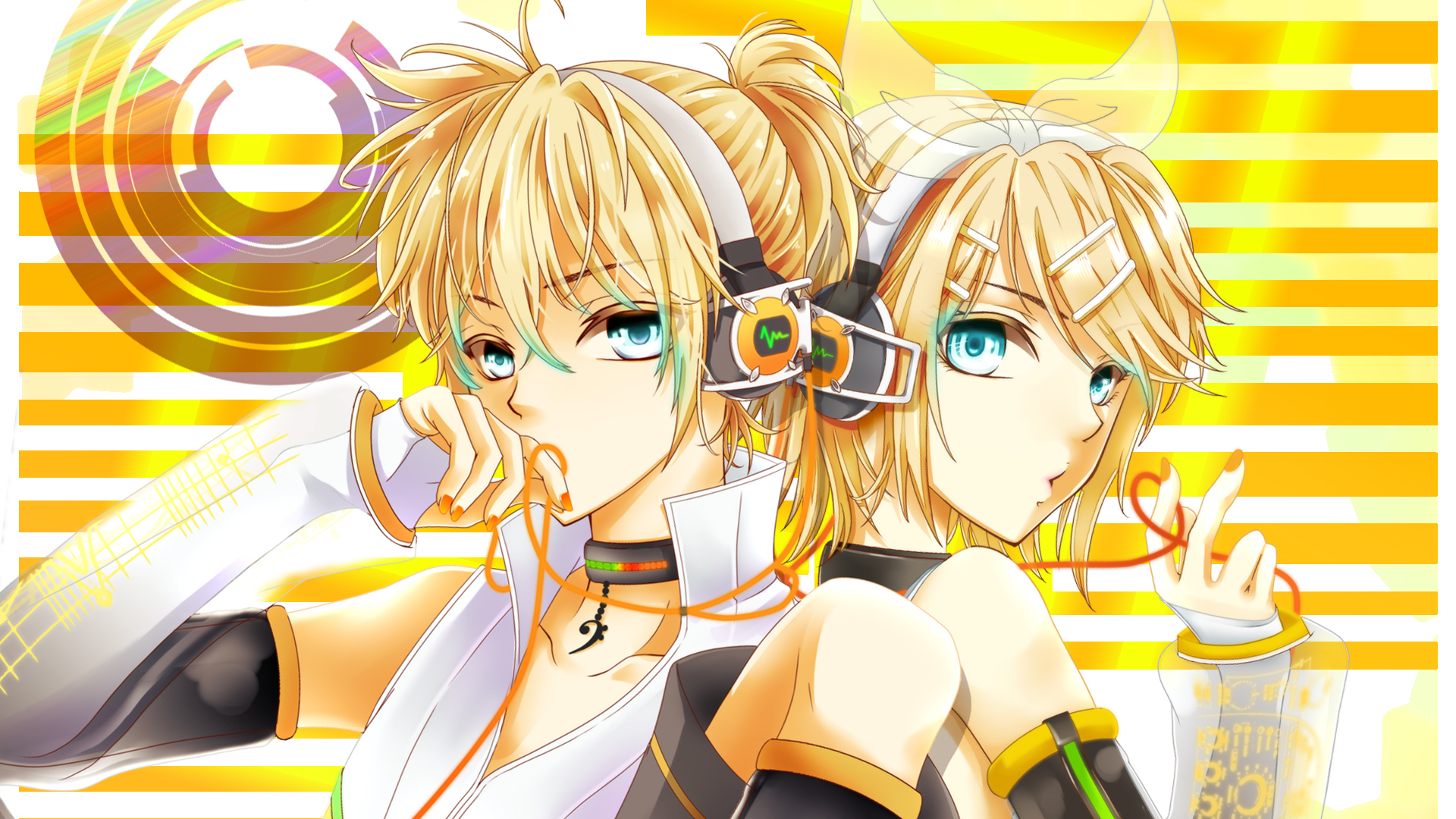 Descarga gratuita de fondo de pantalla para móvil de Vocaloid, Animado, Rin Kagamine, Len Kagamine.