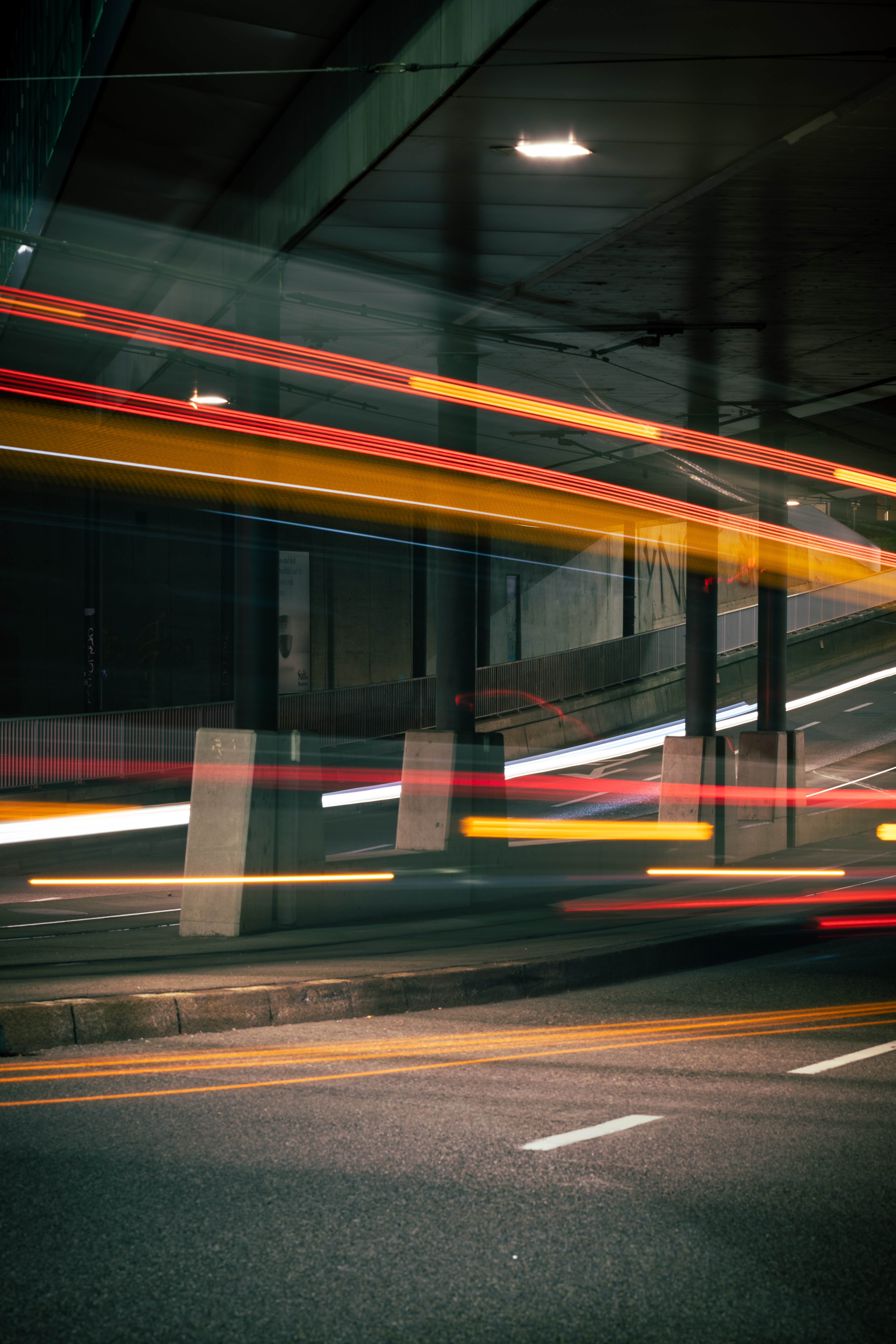 Download mobile wallpaper Blur, Movement, Traffic, Miscellanea, Long Exposure, Road, Miscellaneous, Lights, Smooth for free.