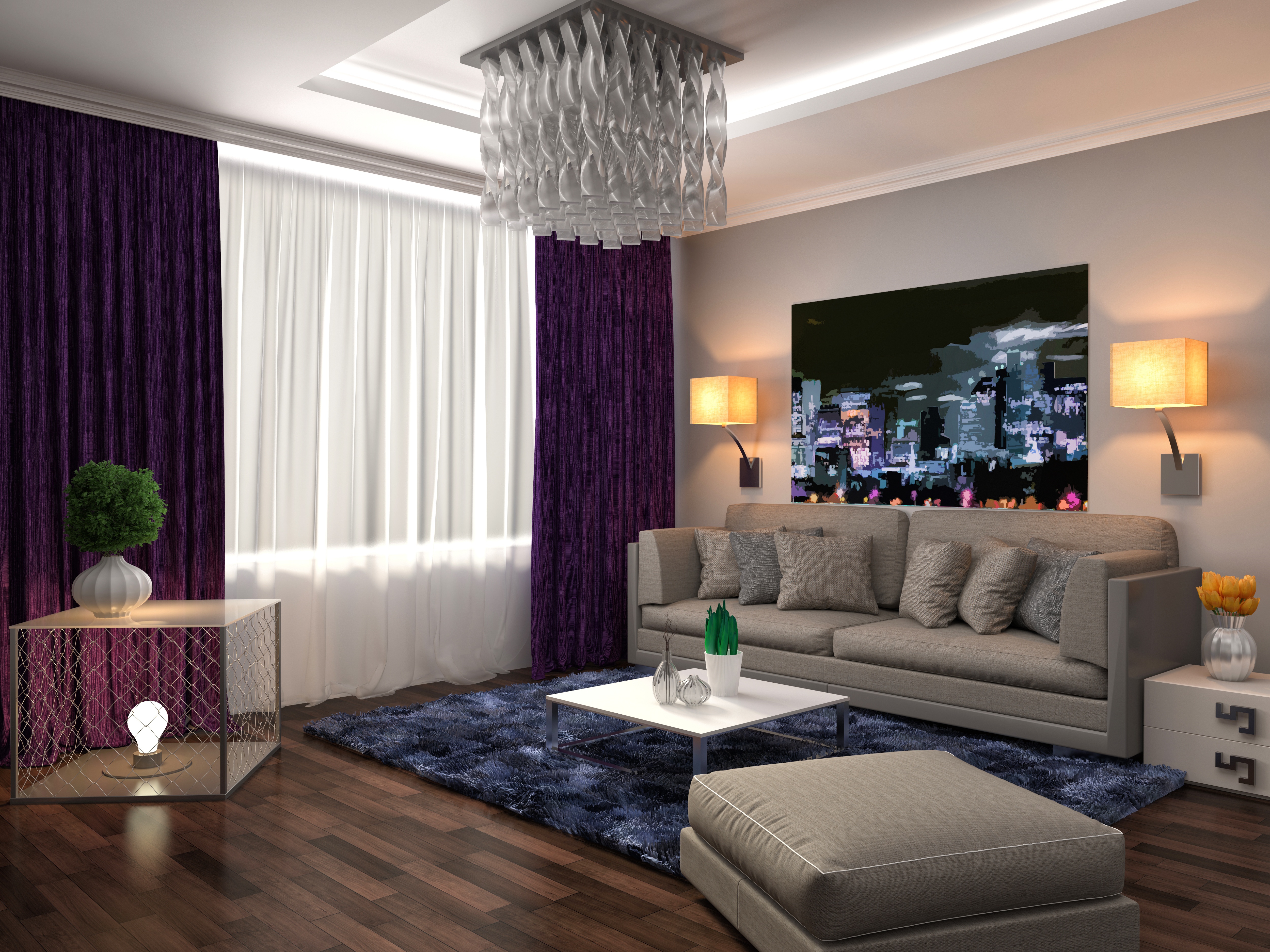 Download mobile wallpaper Room, Sofa, Furniture, Living Room, Cgi, Man Made for free.