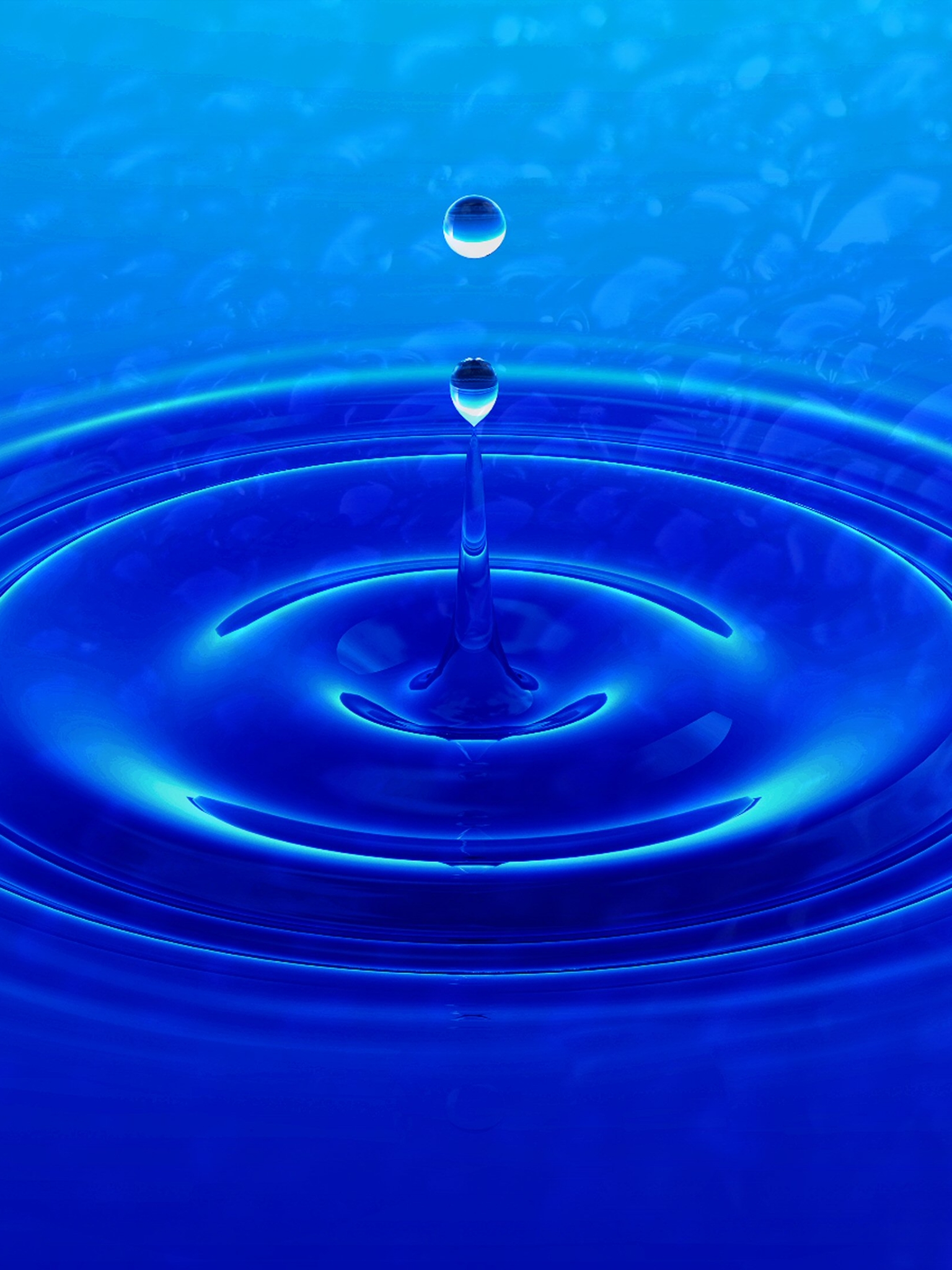 無料モバイル壁紙水, スプラッシュ, 青い, 地球, 水滴をダウンロードします。