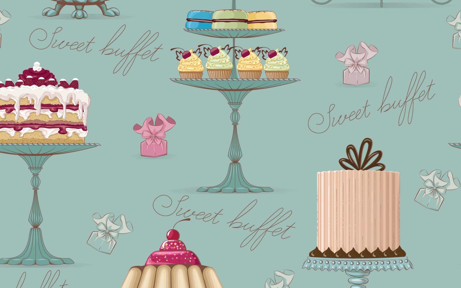 Download mobile wallpaper Food, Vector, Cake, Artistic, Sweets for free.