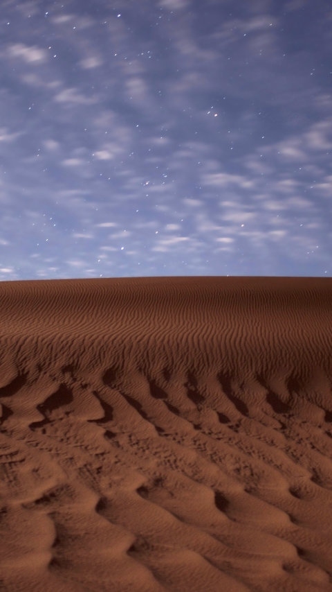 Download mobile wallpaper Landscape, Sky, Stars, Sand, Desert, Earth, Dune, Sahara, Africa, Algeria for free.