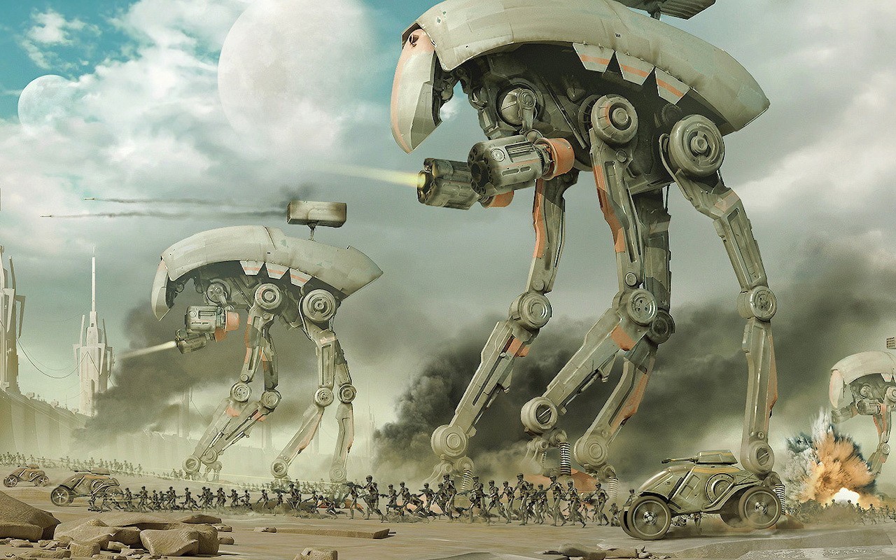 Download mobile wallpaper Weapon, Robots, Fantasy for free.