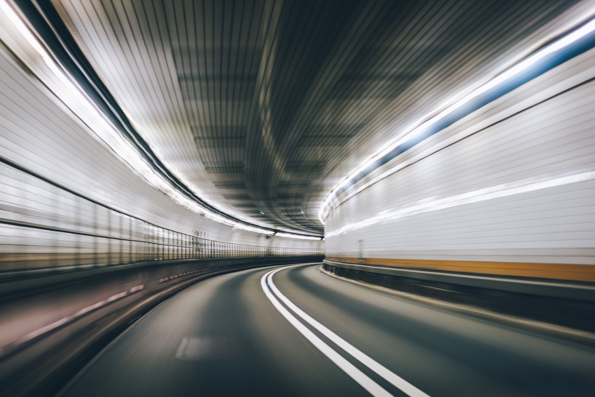 Free download wallpaper Road, Tunnel, Man Made, Motion Blur on your PC desktop