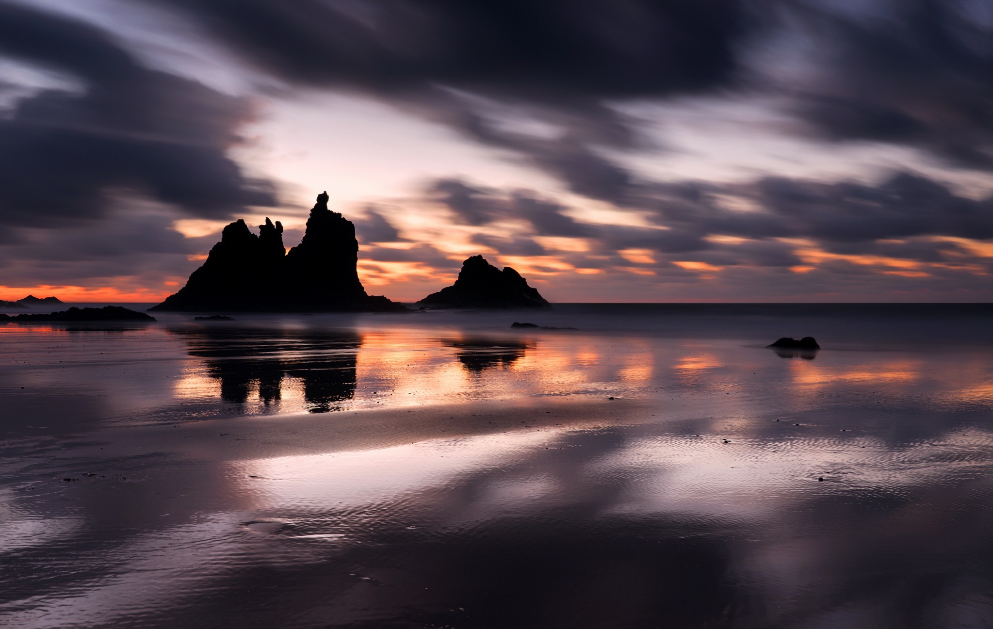 Handy-Wallpaper Natur, Strand, Sand, Horizont, Abend, Wolke, Himmel, Erde/natur kostenlos herunterladen.