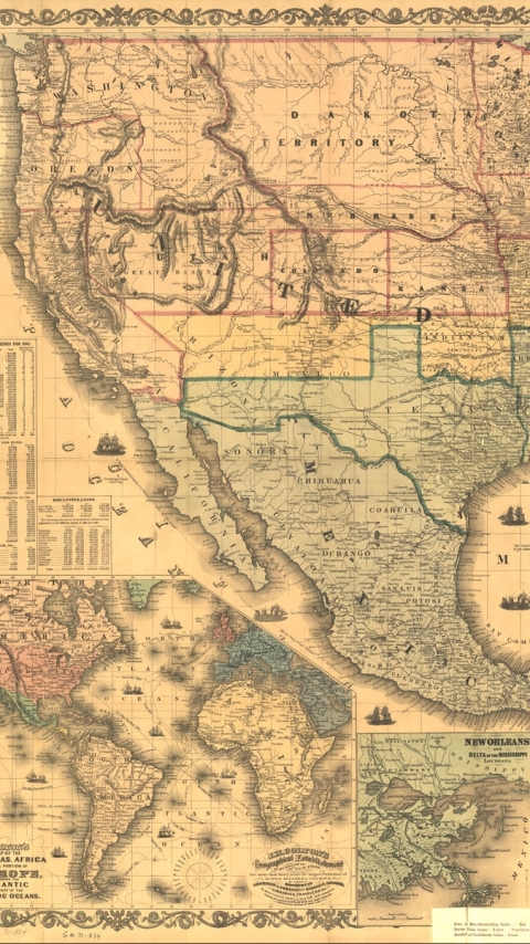 Descarga gratuita de fondo de pantalla para móvil de Antiguo, Mapa, Miscelaneo, Mapa De Estados Unidos.