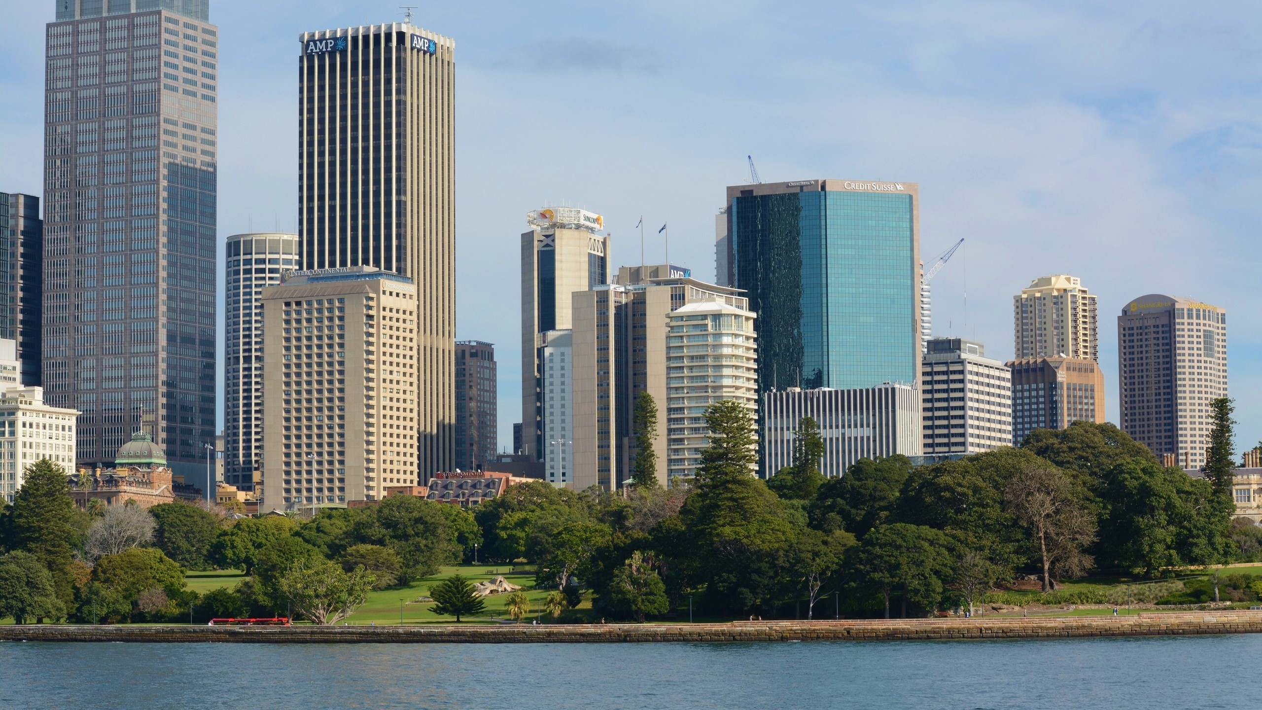 無料モバイル壁紙王立植物園, シドニー, オーストラリア, 超高層ビル, 建物, 都市, マンメイド, 木, 街をダウンロードします。