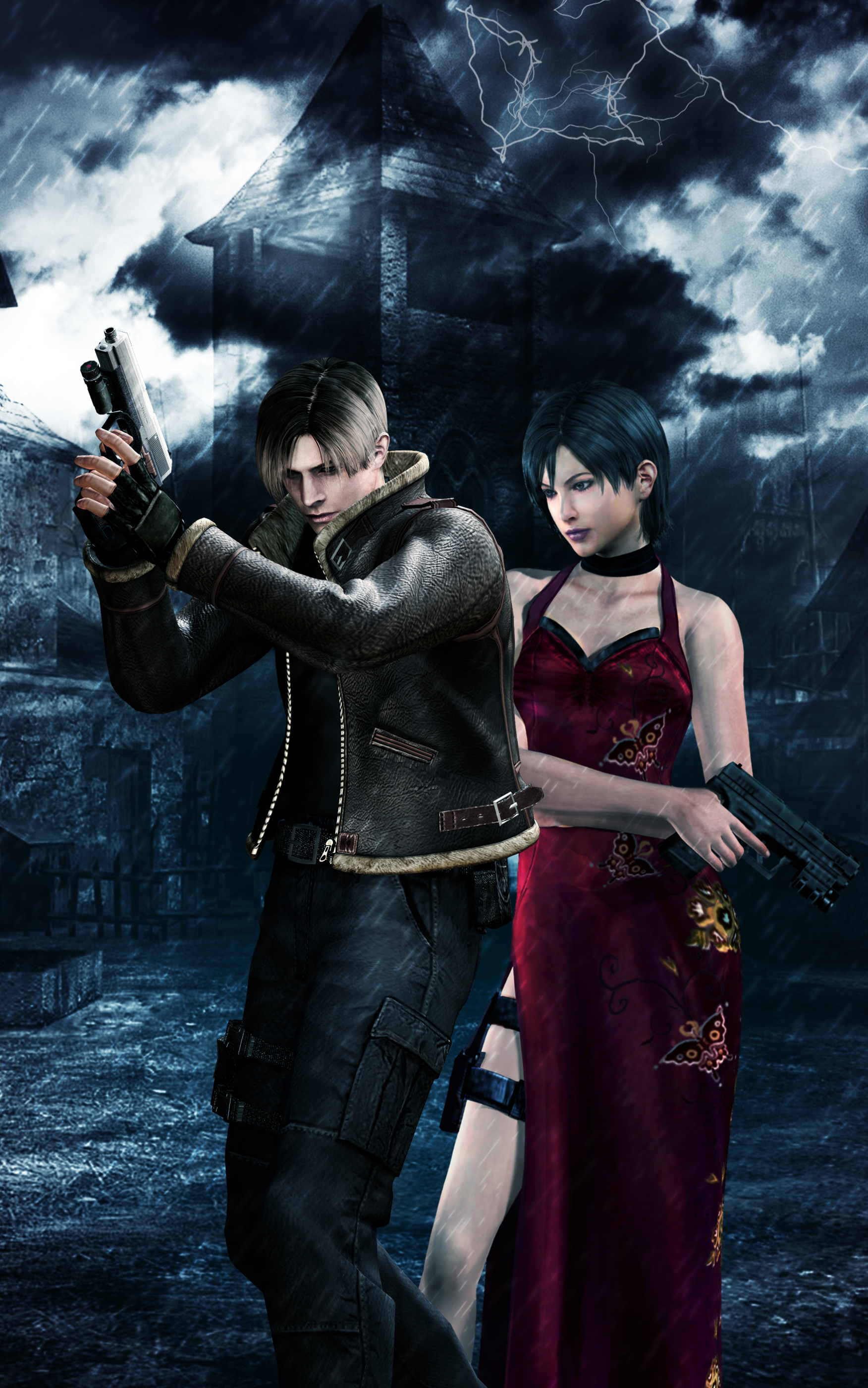 Handy-Wallpaper Resident Evil, Computerspiele, Leon S Kennedy, Resident Evil 4, Ada Wong kostenlos herunterladen.