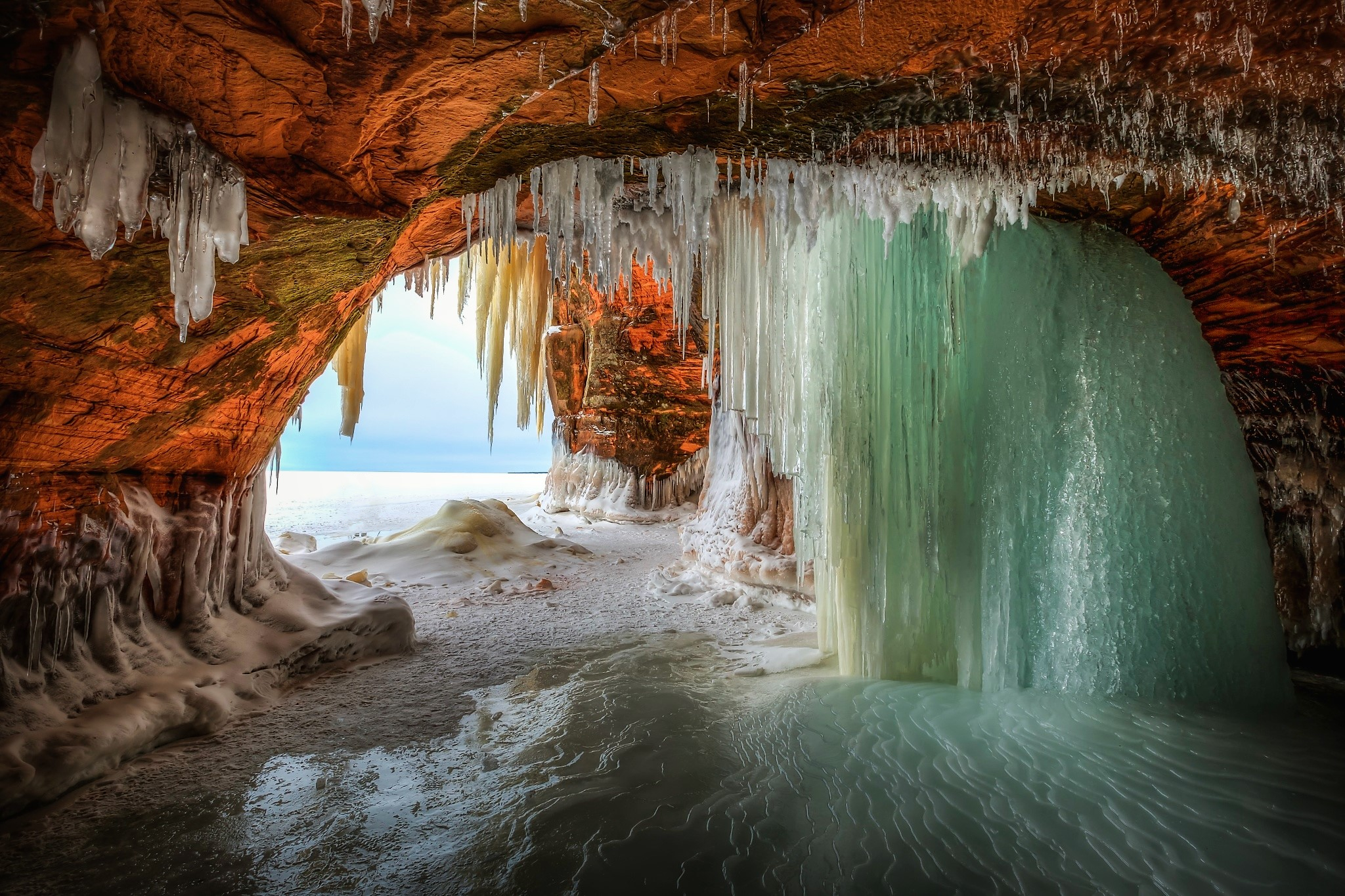 Laden Sie das Winter, Eis, Höhle, Erde/natur, Die Eiskönigin Völlig Unverfroren, Höhlen-Bild kostenlos auf Ihren PC-Desktop herunter