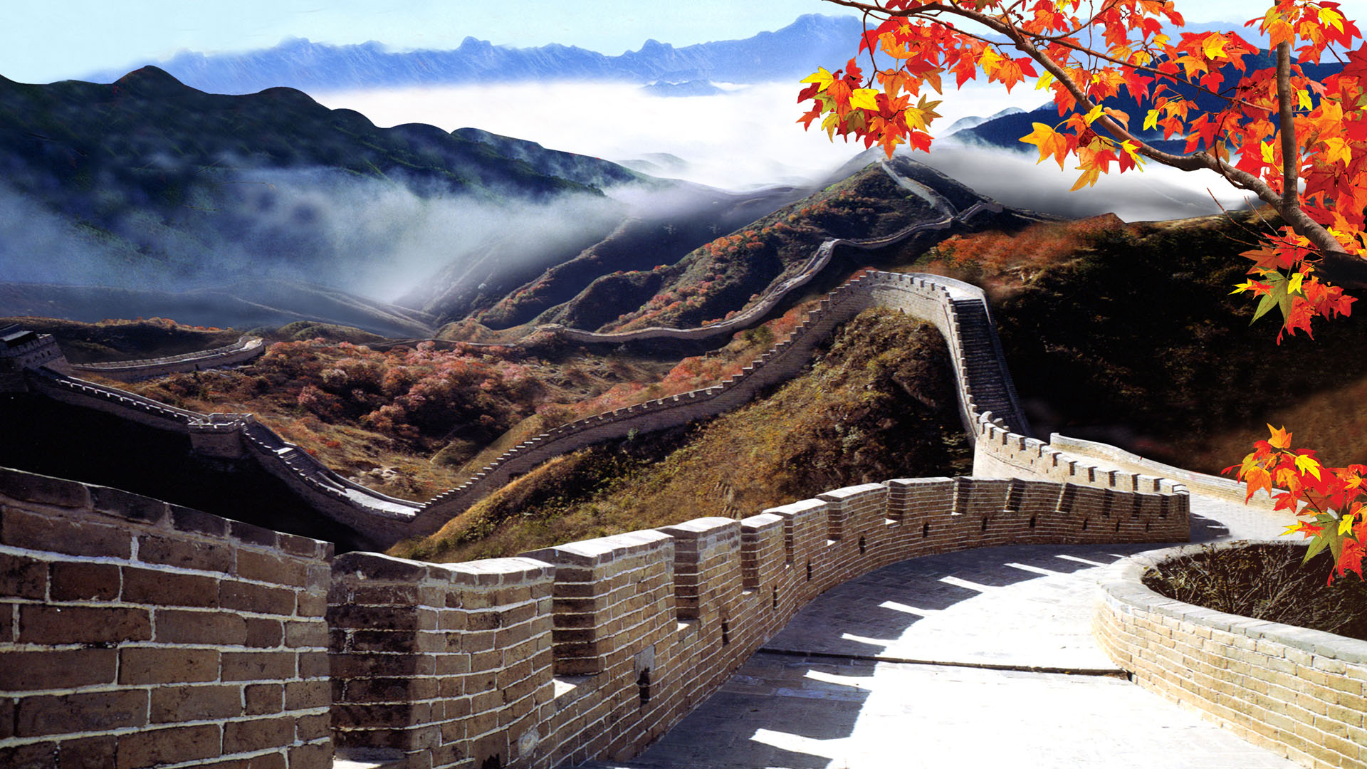 china, man made, great wall of china, monuments