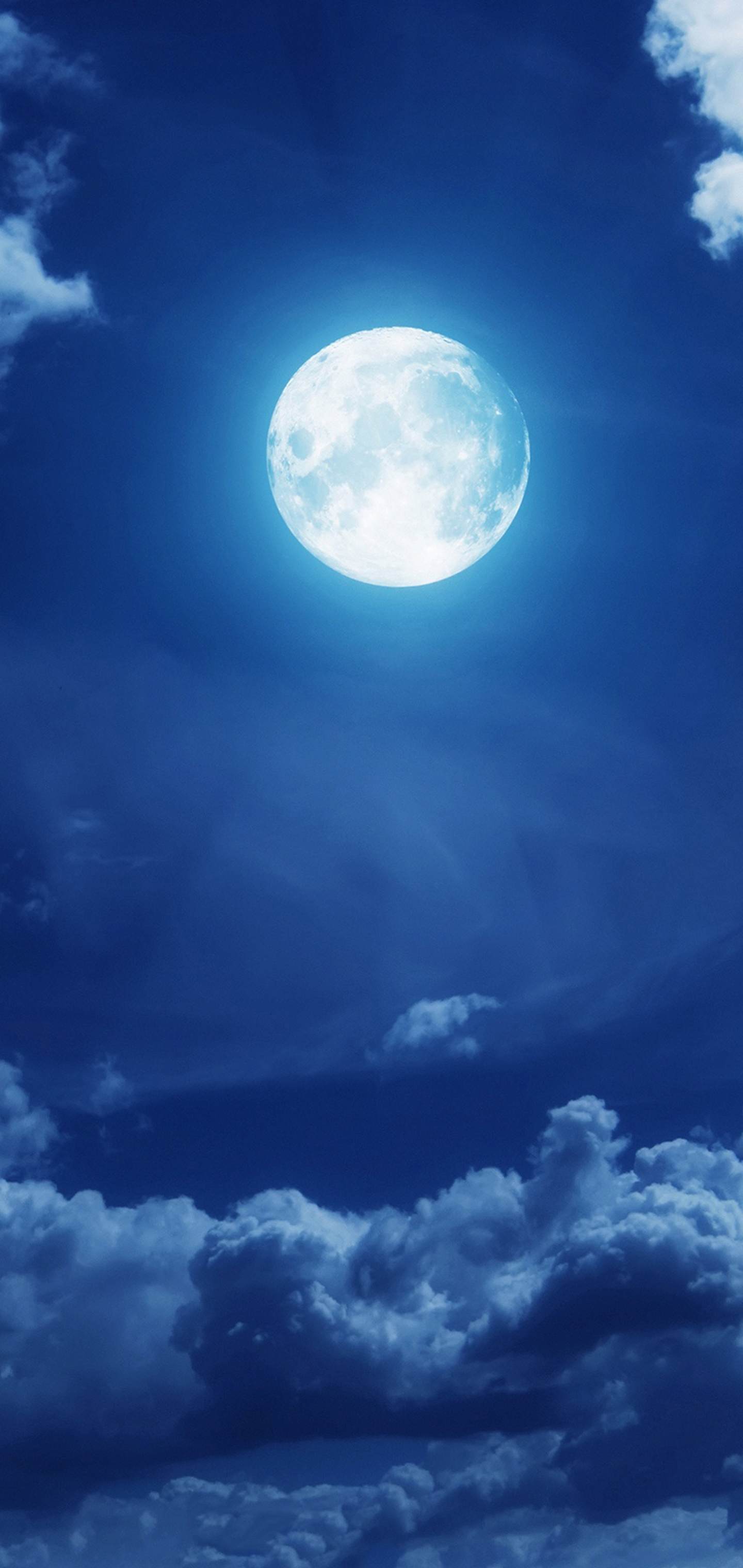 Download mobile wallpaper Nature, Sky, Night, Moon, Earth, Cloud for free.