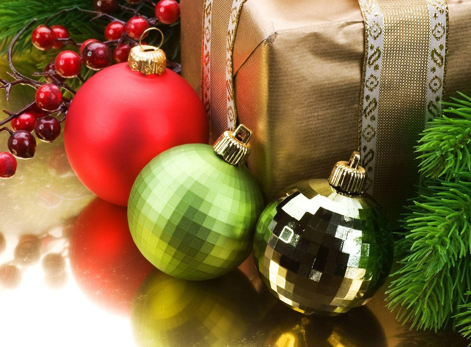 holidays, holiday, branch, needles, present, gift, christmas tree toys, balls