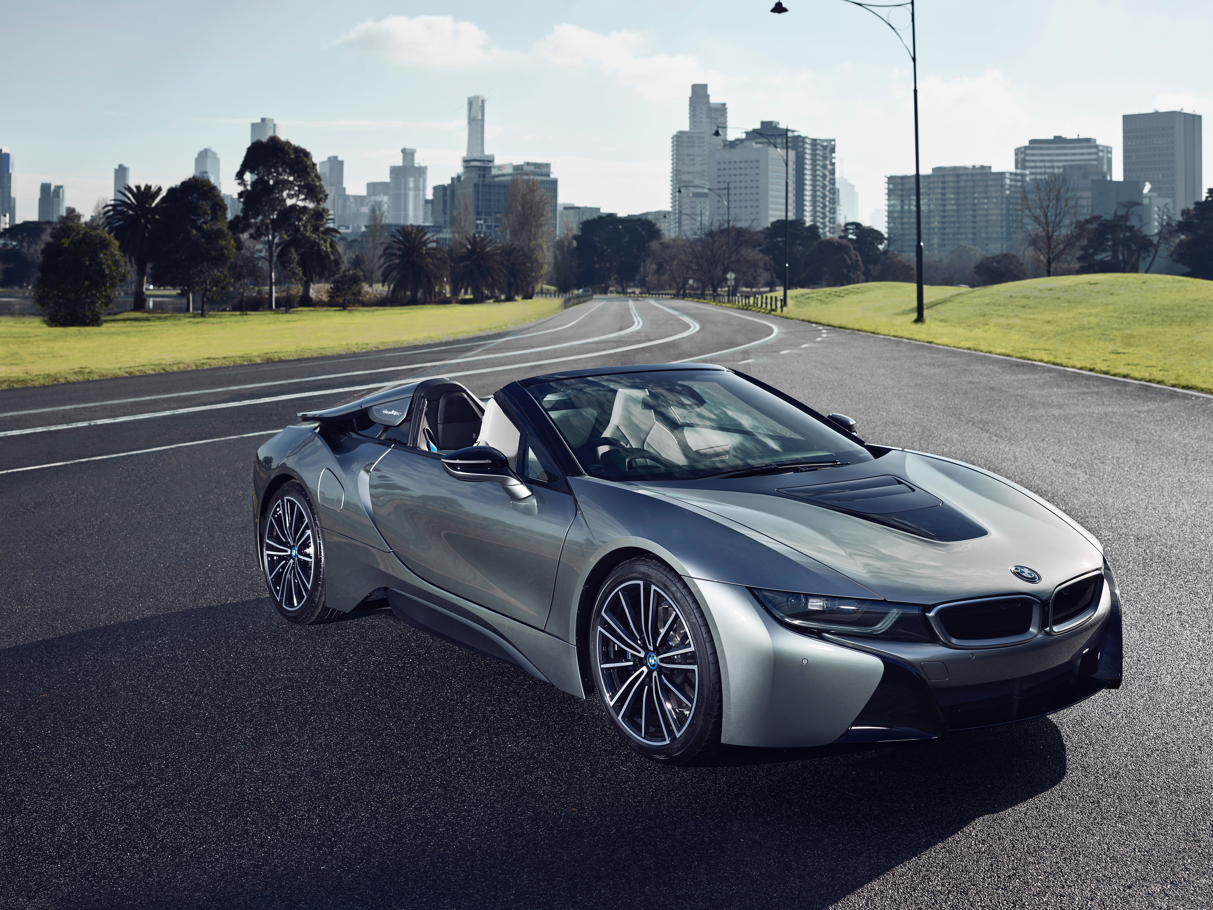 Download mobile wallpaper Bmw, Car, Supercar, Bmw I8, Vehicles, Silver Car for free.
