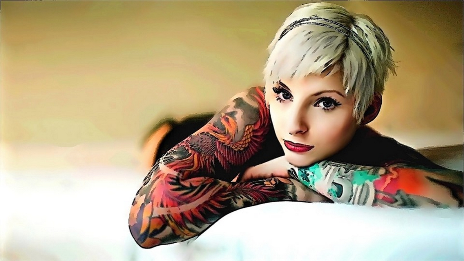 Скачати мобільні шпалери Татуювання, Жінки безкоштовно.