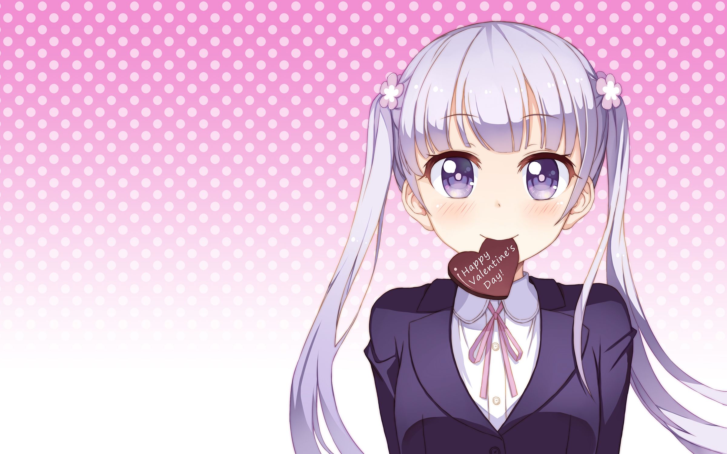 Free download wallpaper Valentine's Day, Anime, New Game! on your PC desktop