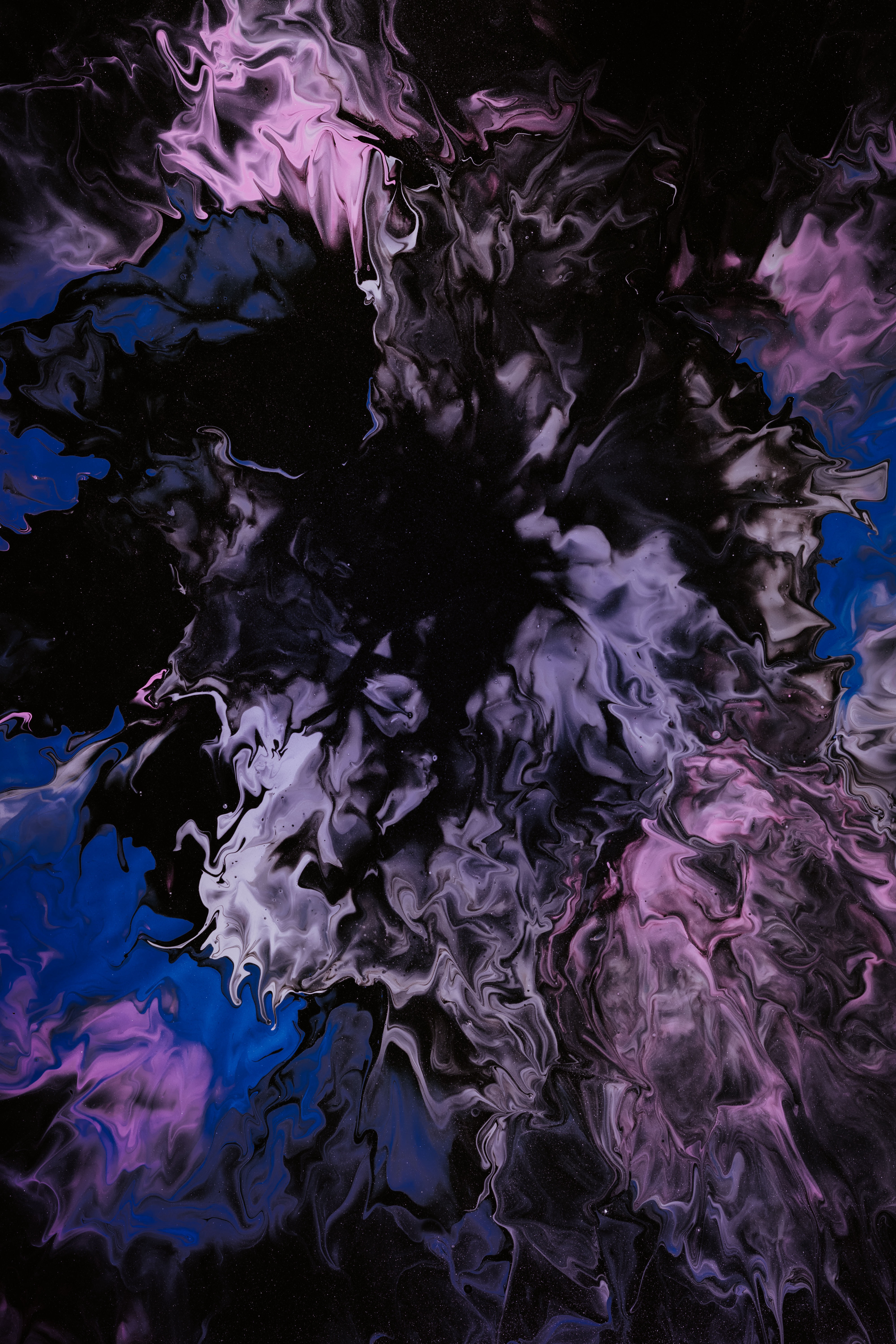 divorces, dark, mixing, abstract, paint, liquid Phone Background