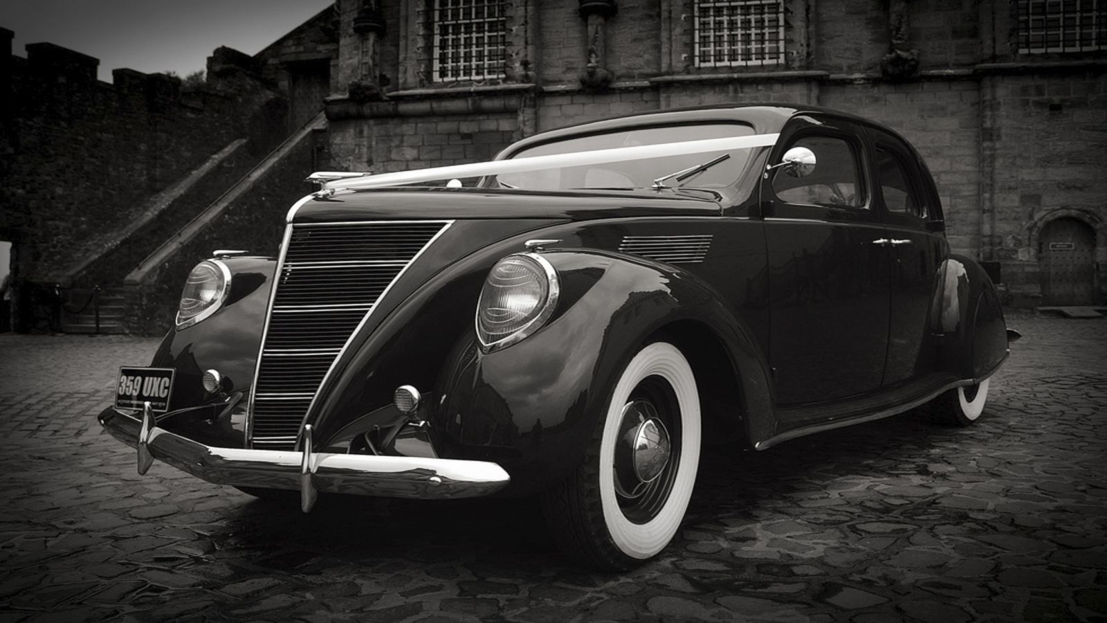 Baixe gratuitamente a imagem Lincoln, Veículos, Preto & Branco, Gângster, 1937 Lincoln Zéfiro na área de trabalho do seu PC